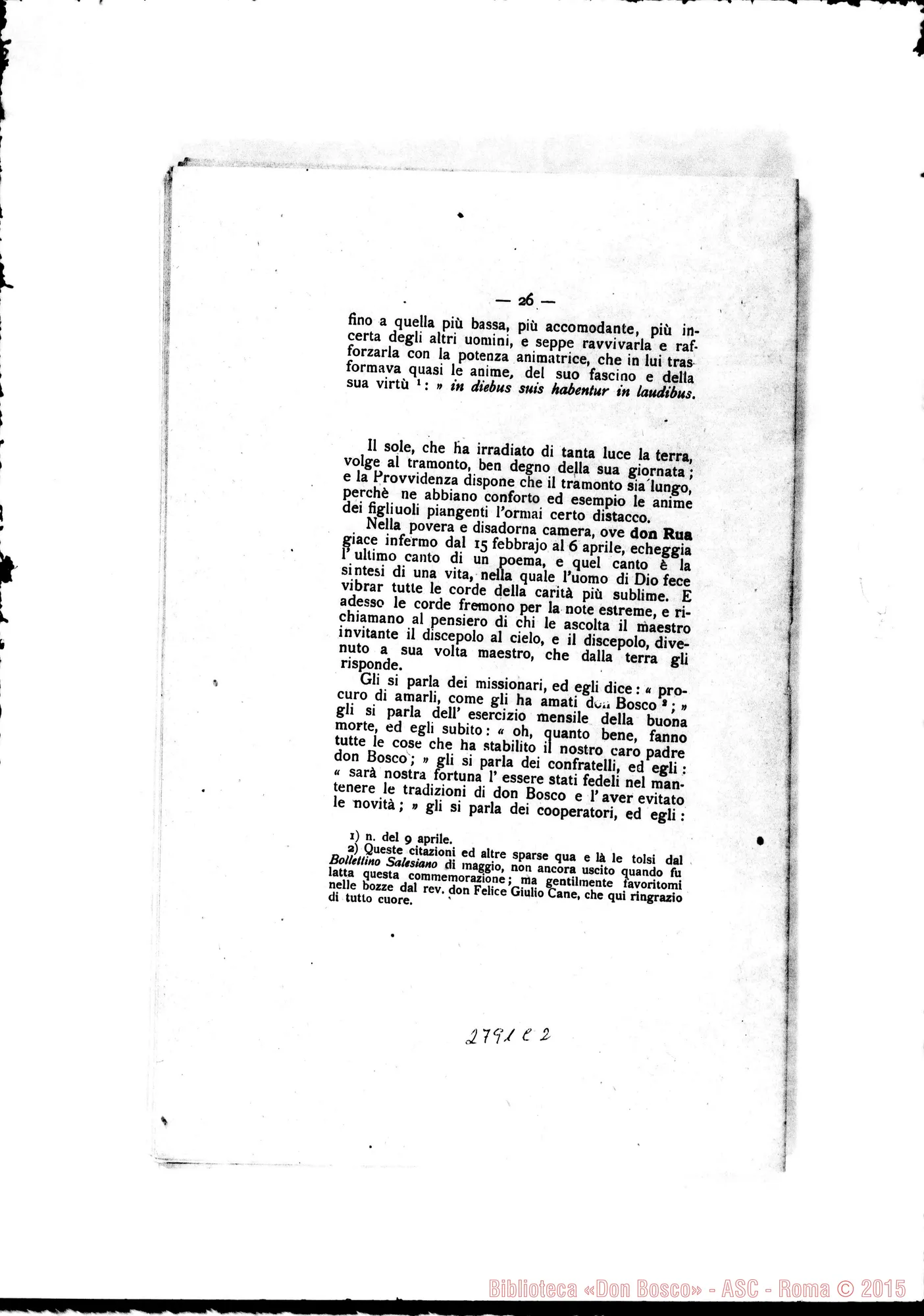 Fotogramma C 2 — Verona: sac. prof. Michelangelo Grancelli, il 12-05-1910