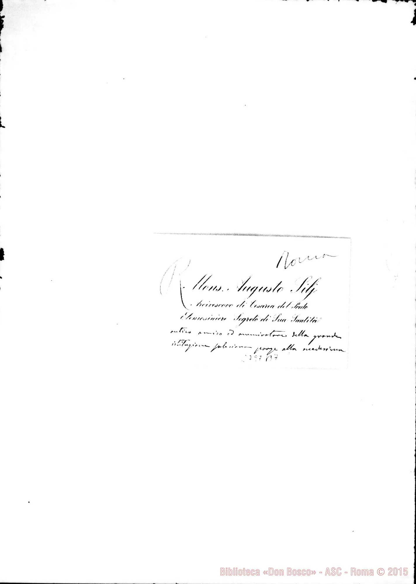 Fotogramma B 7 — Silj Augusto, arciv. di Vercelli