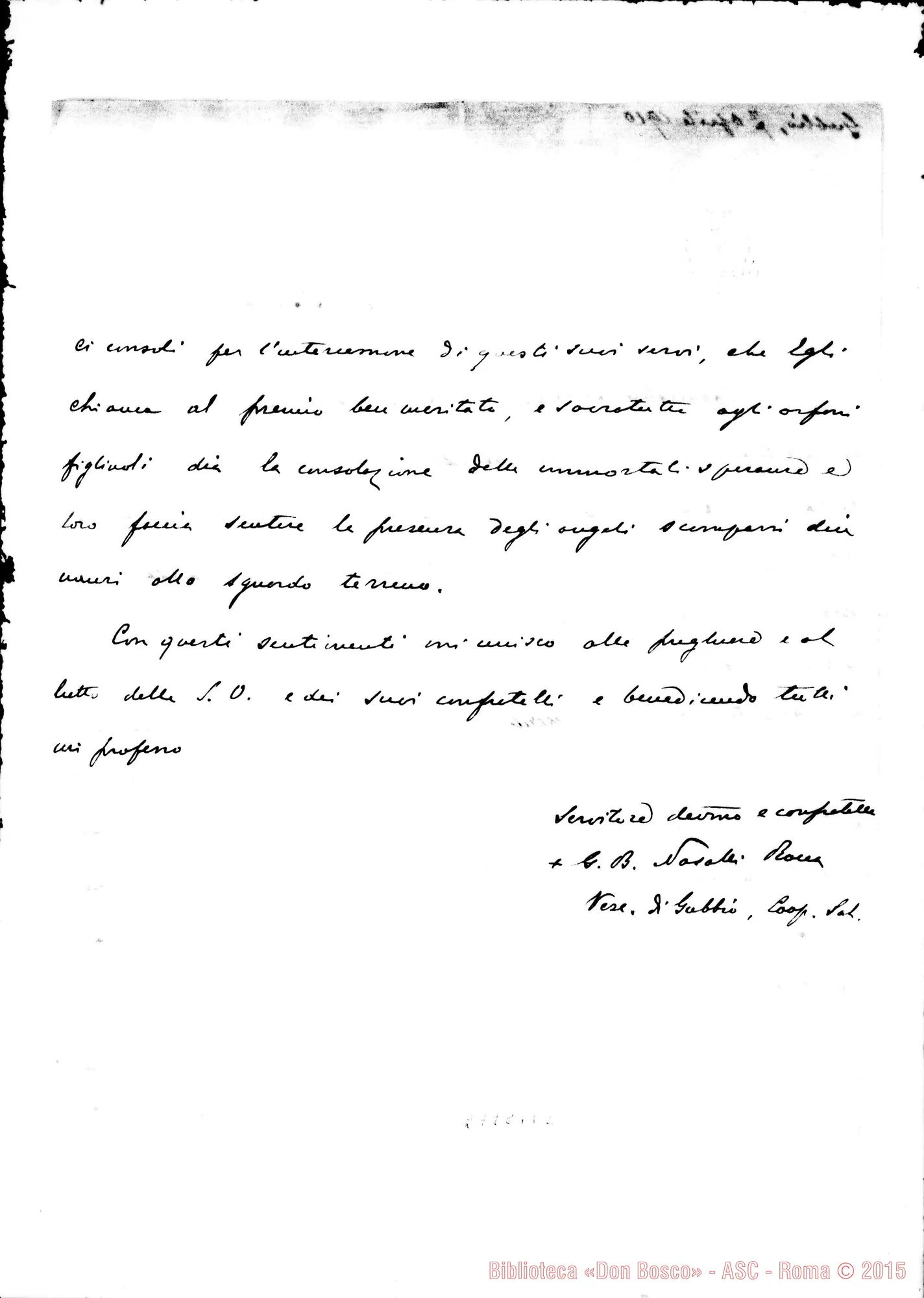 Fotogramma B 2 — Nasalli Rocca Giov.Battista, vesc. di Gubbio