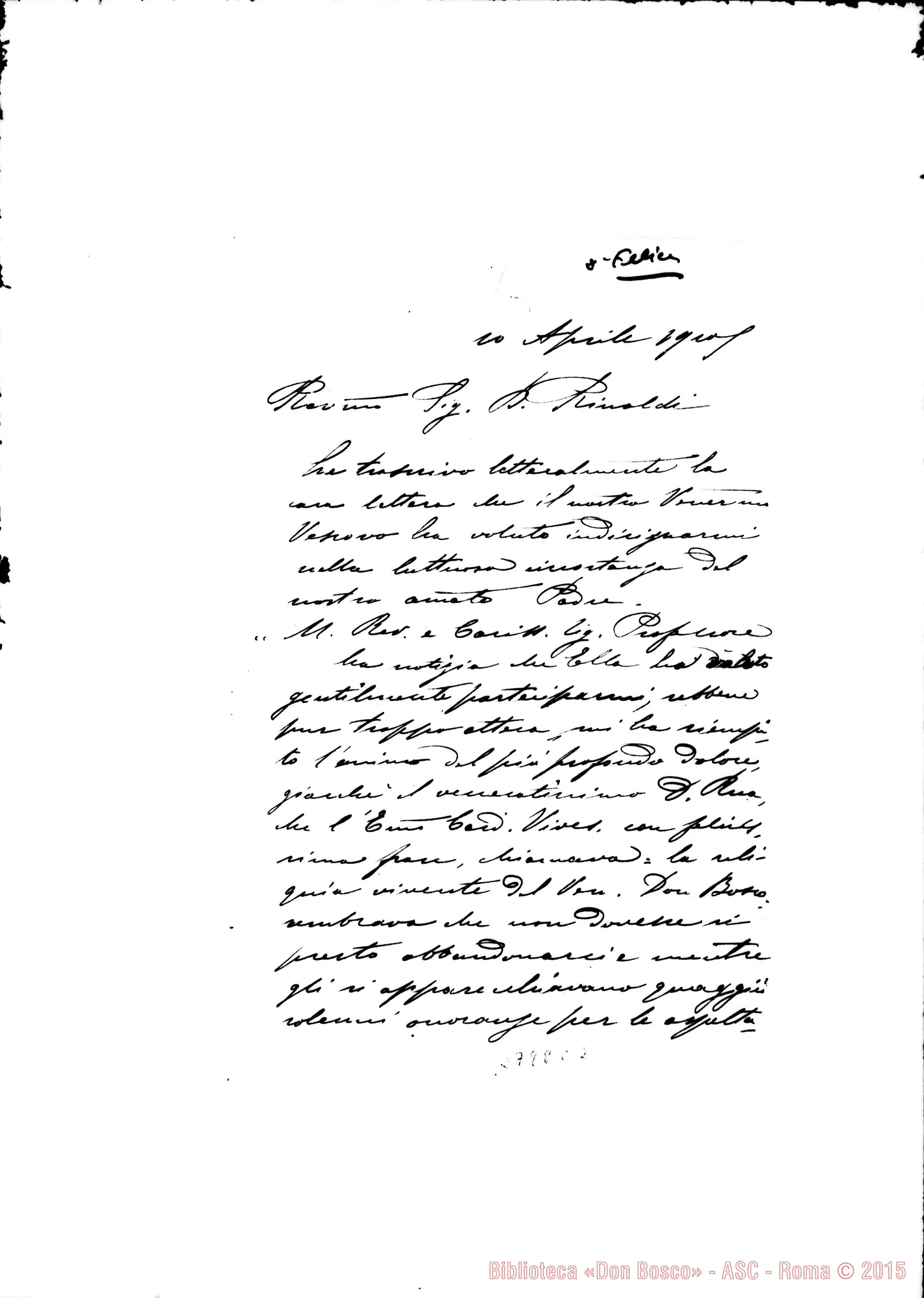 Fotogramma C 2 — Ranuzzi de Bianchi Vittorio Amedeo, vesc. di Recanati E Loreto