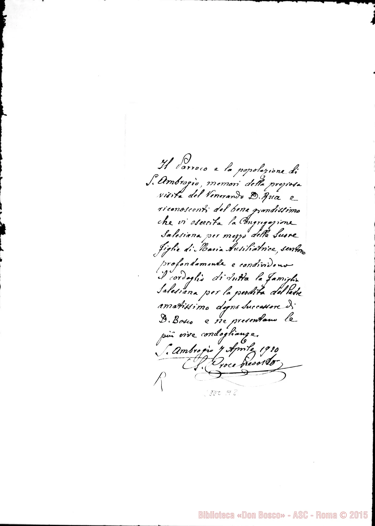 Fotogramma A 8 — Croce S., prevosto. Sant’Ambrogio