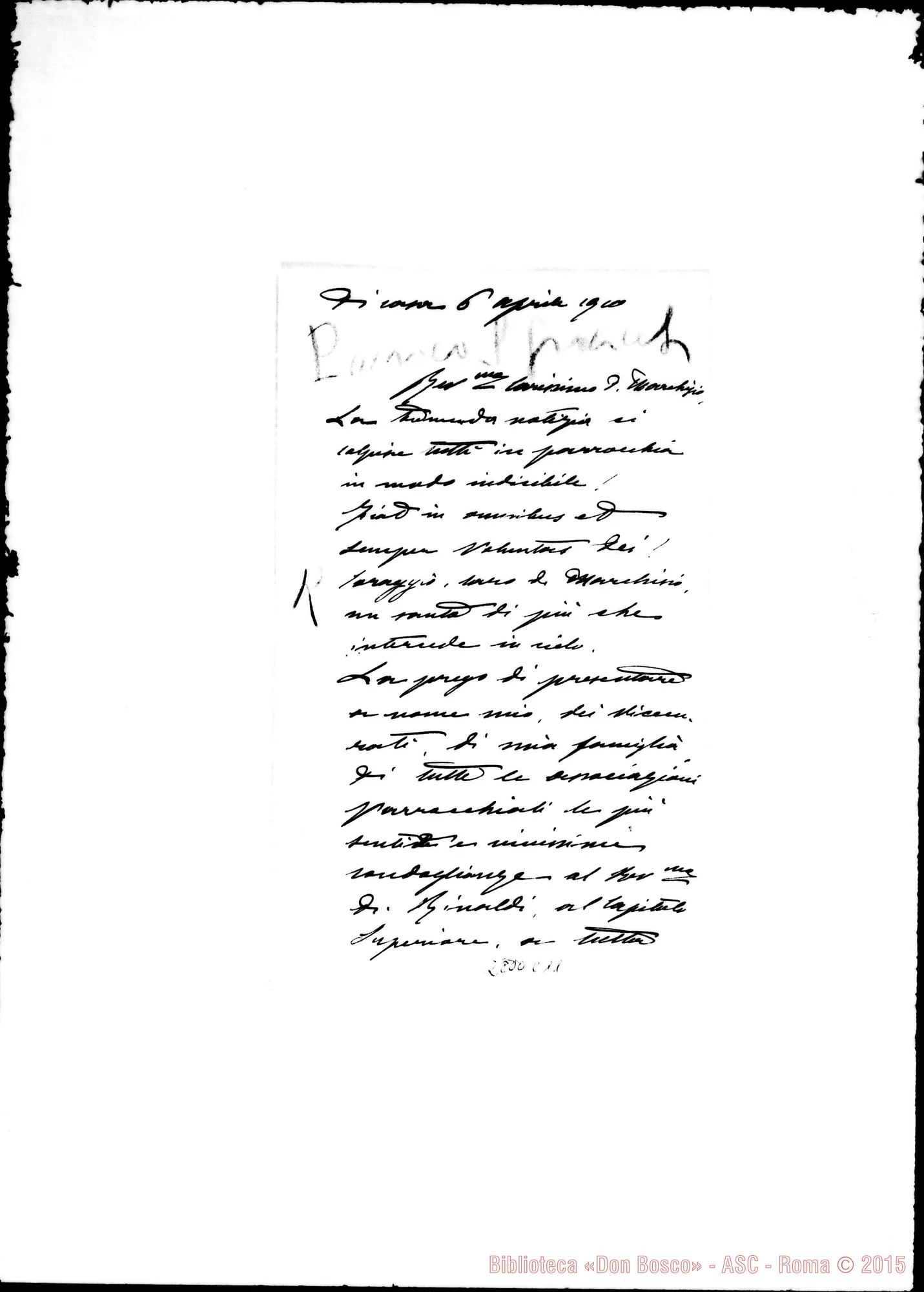 Fotogramma C 11 — Galea R., parroco di S. Giacinto. Torino
