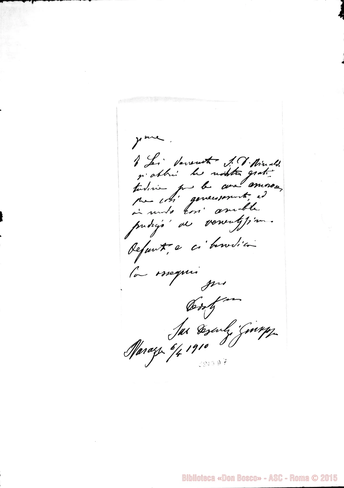 Fotogramma D 7 — Descalzi Giuseppe, direttore. Varazze