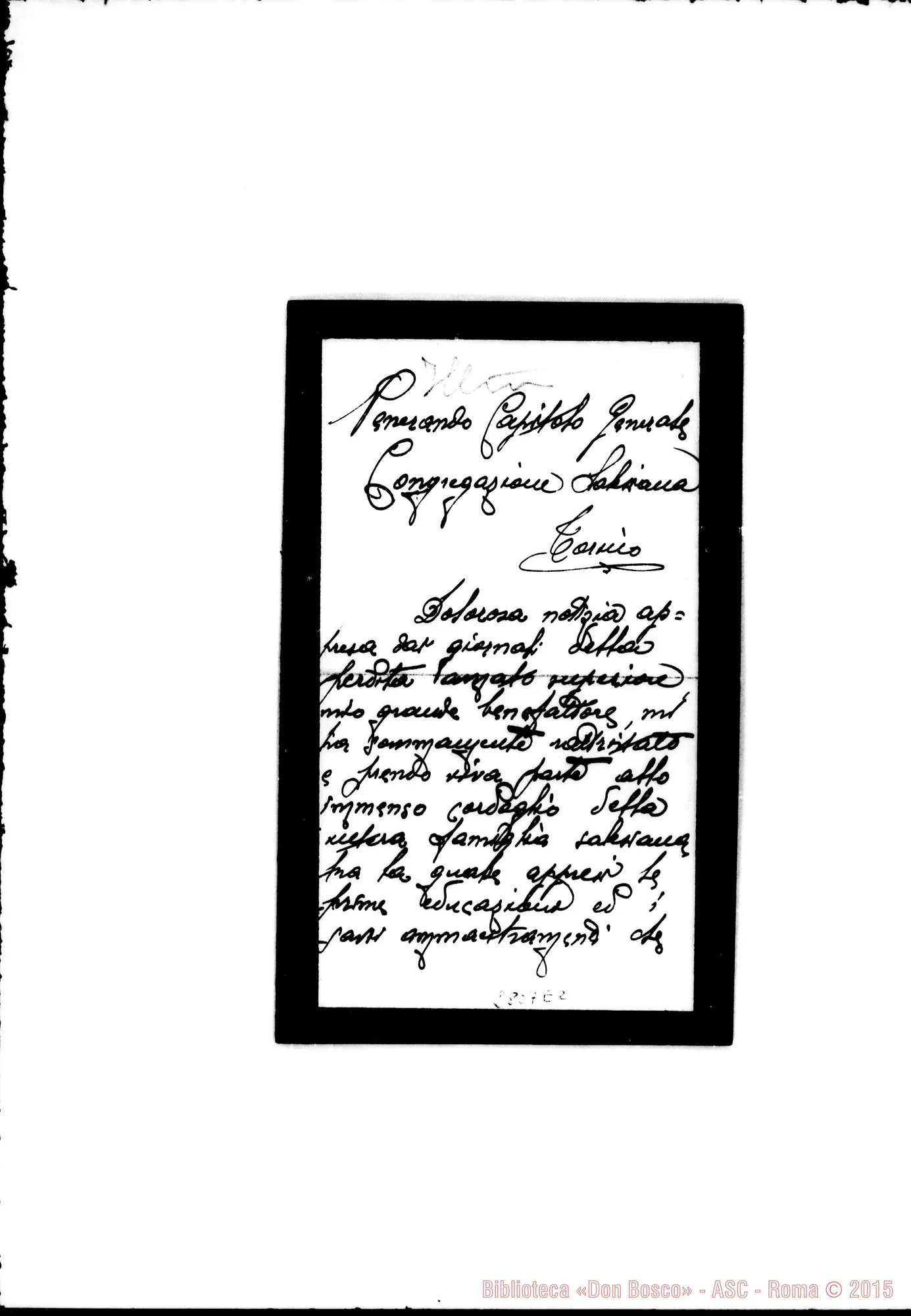 Fotogramma E 2 — Bordone Francesco, ex-allievo di Carmagnola. Mantova