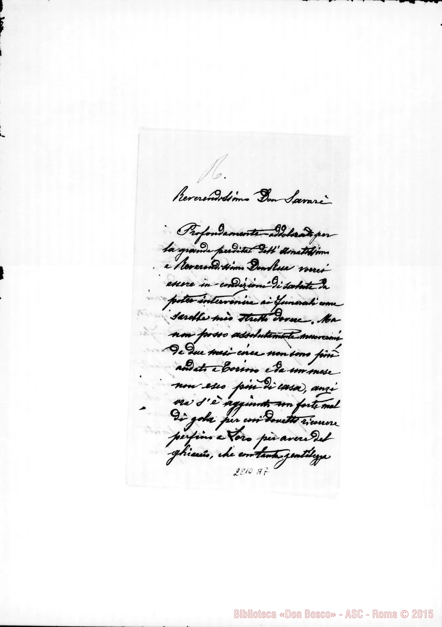 Fotogramma A 7 — Dolce Luigi. S. Benigno Can.