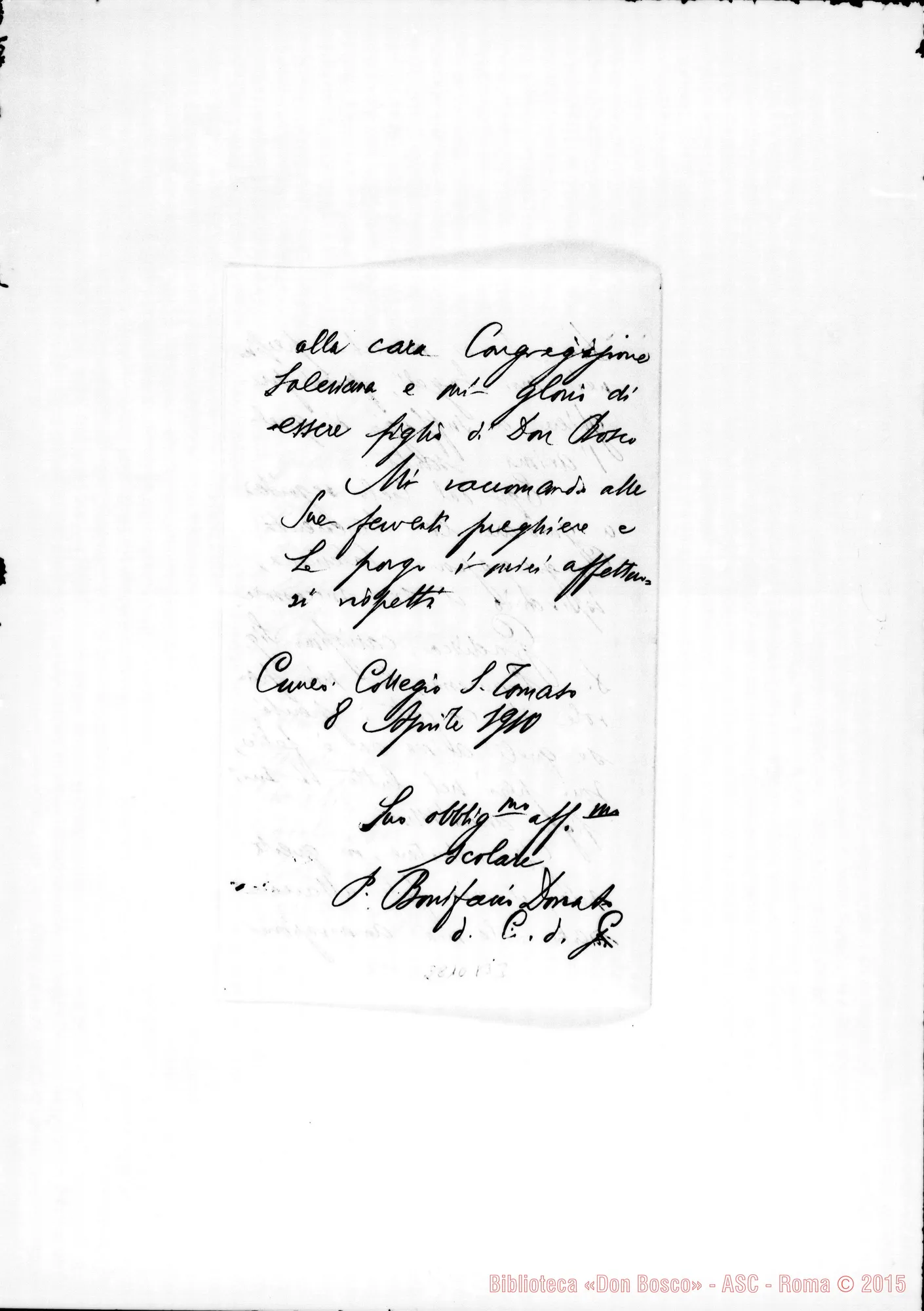Fotogramma B 3 — Donato Bonifacio. Cuneo