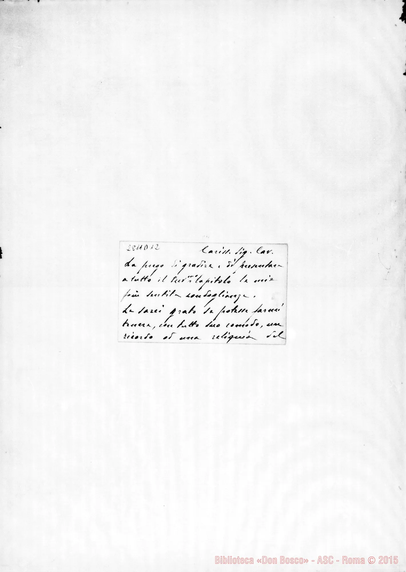 Fotogramma D 12 — Guglielminetti Filippo, Avv.. Torino. Biglietto da visita