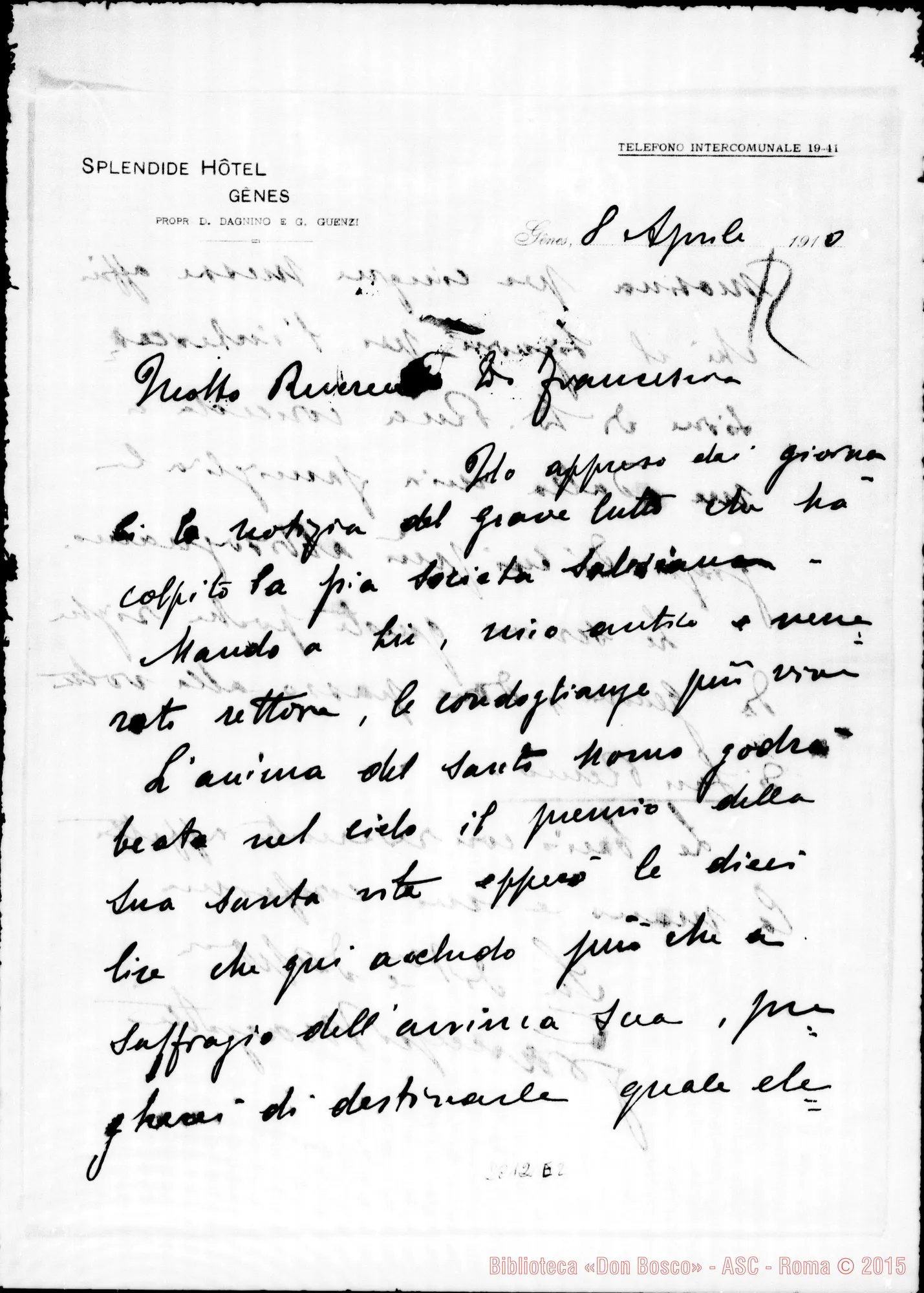 Fotogramma E 2 — Mayatti Francesco. Gènes