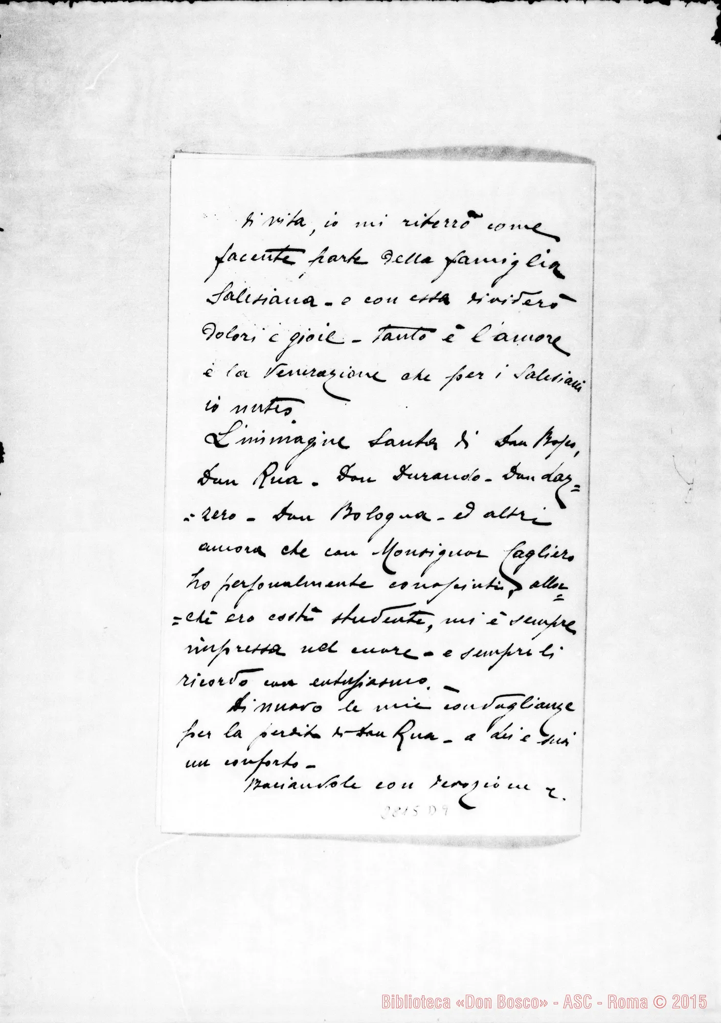 Fotogramma D 9 — Soldatelli Ernesto. Intra