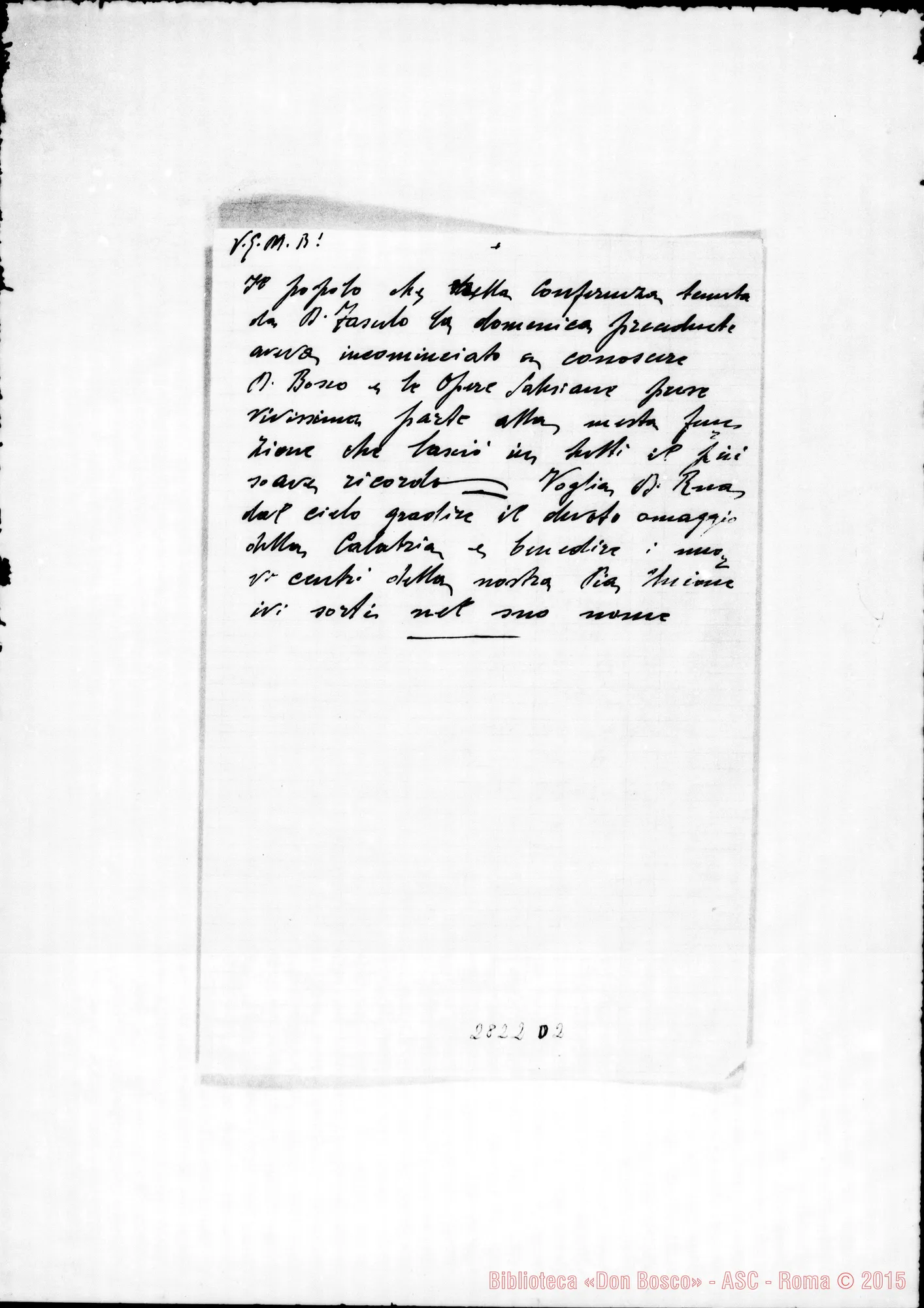 Fotogramma D 2 — Marina di Gioiosa: manoscritto senza firma