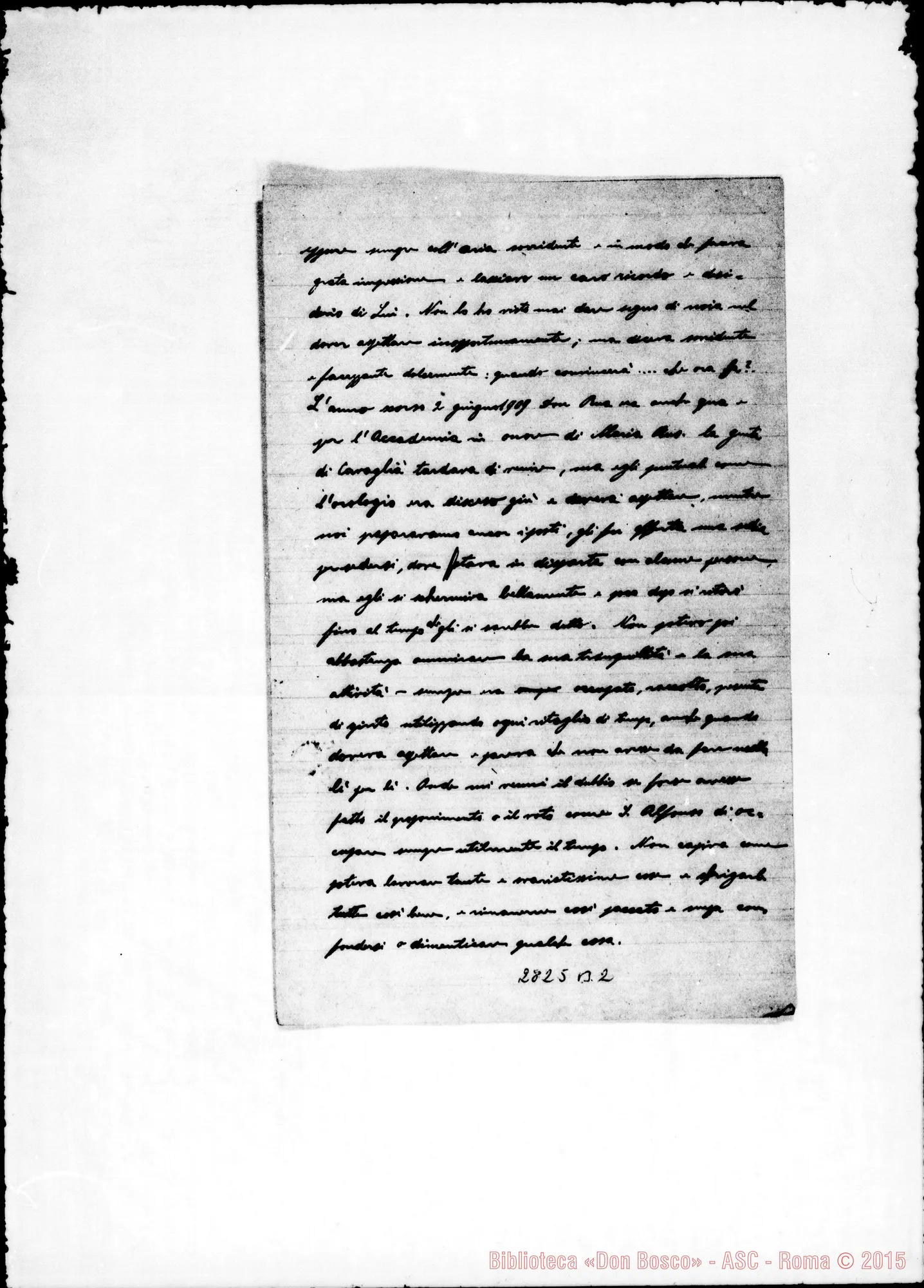 Fotogramma B 2 — Acherinann Francesco Giuseppe Maria, SDB. Lettera A D. Rinaldi. Cavaglià, 21-06-1910