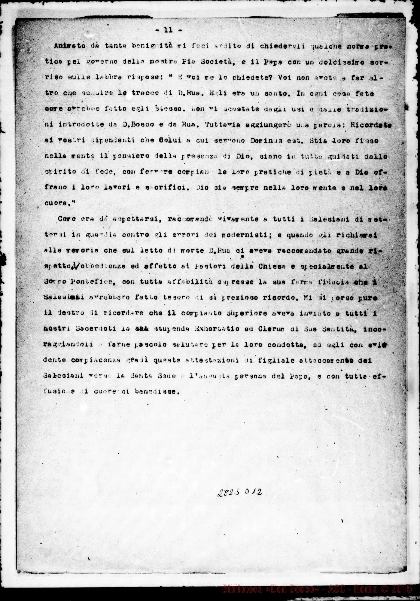 Fotogramma D 12 — Spigolatura dalle lettere di D. Albera