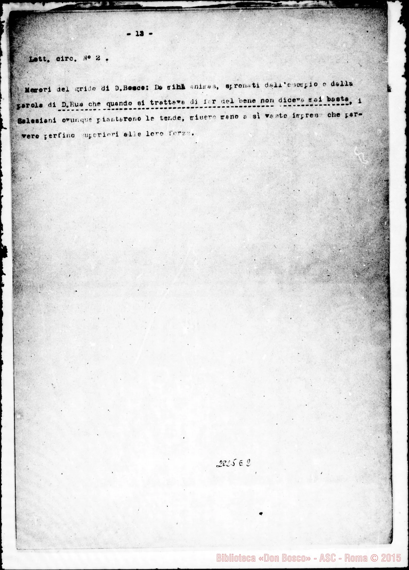 Fotogramma E 2 — Spigolatura dalle lettere di D. Albera