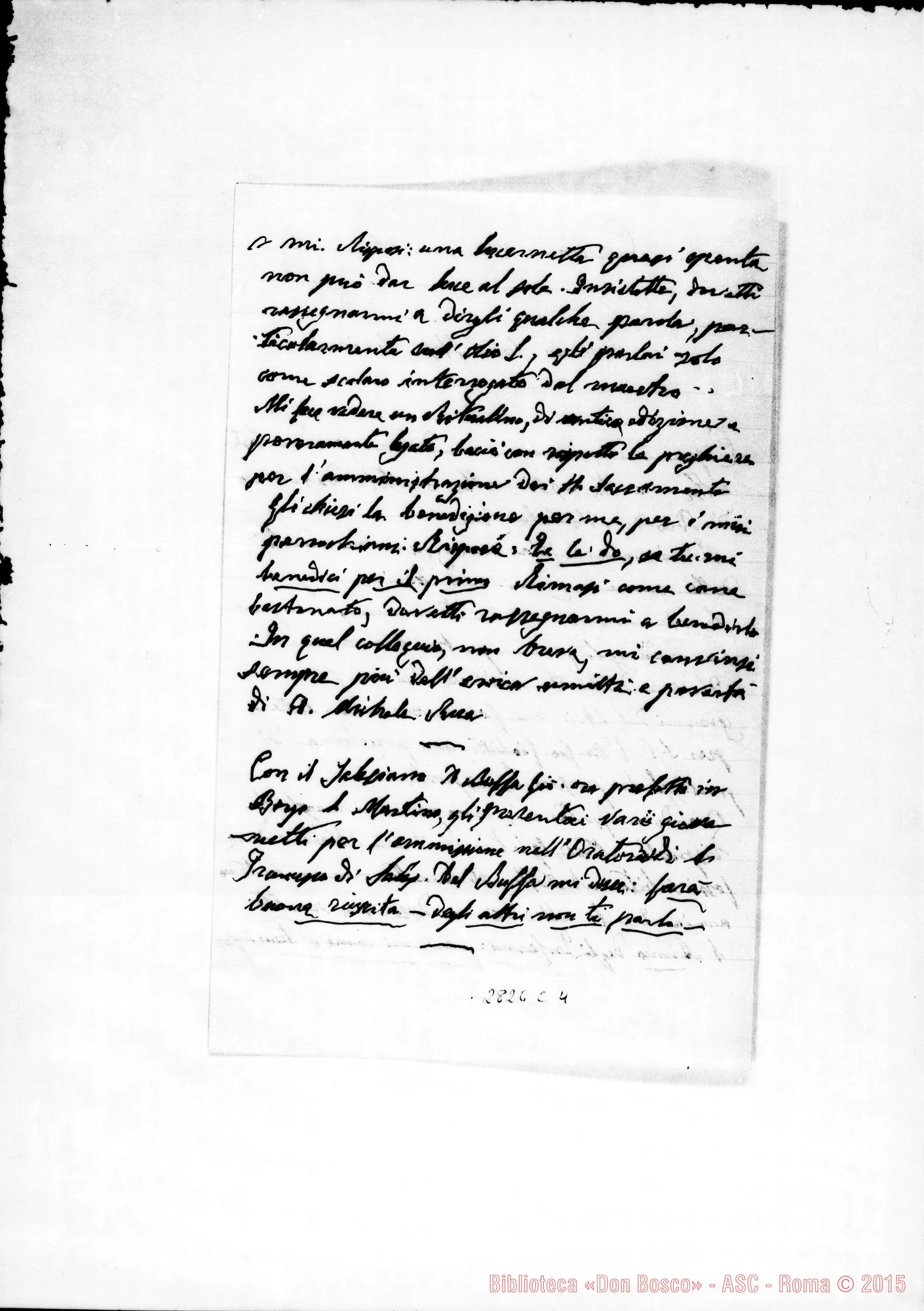 Fotogramma C 4 — Arato M.: Lettera A D. Stefano Trione. Cavour, 22-11-1926