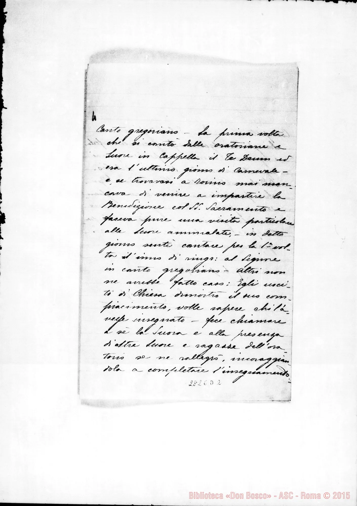Fotogramma D 2 — Arrighi, suora: Risposta A questionario