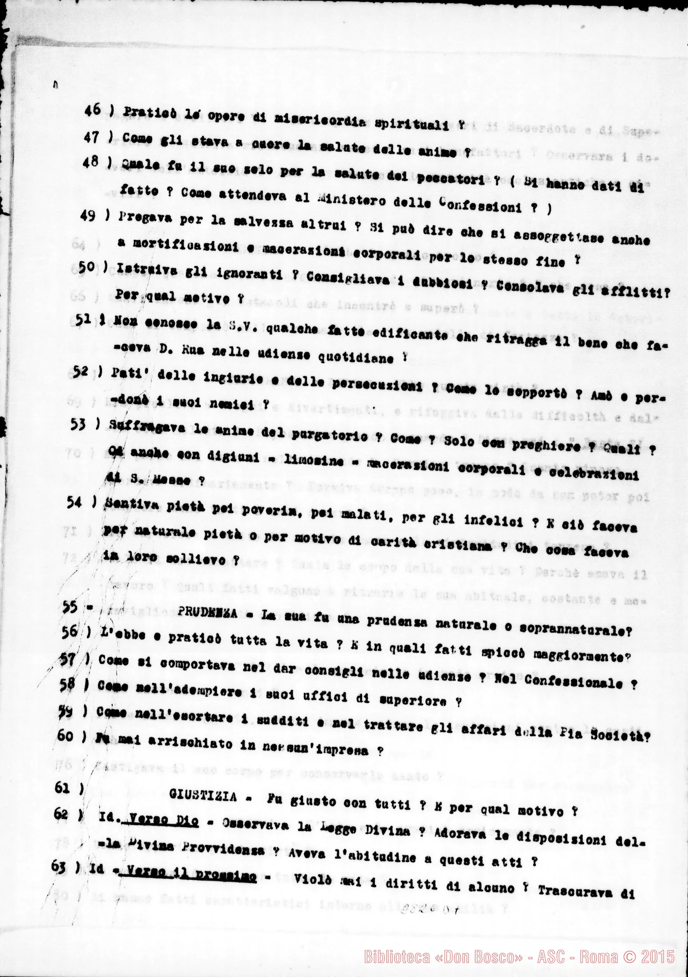 Fotogramma D 7 — Anonime: Per un contributo alla vita di D. Rua. Copia dattiloscritta