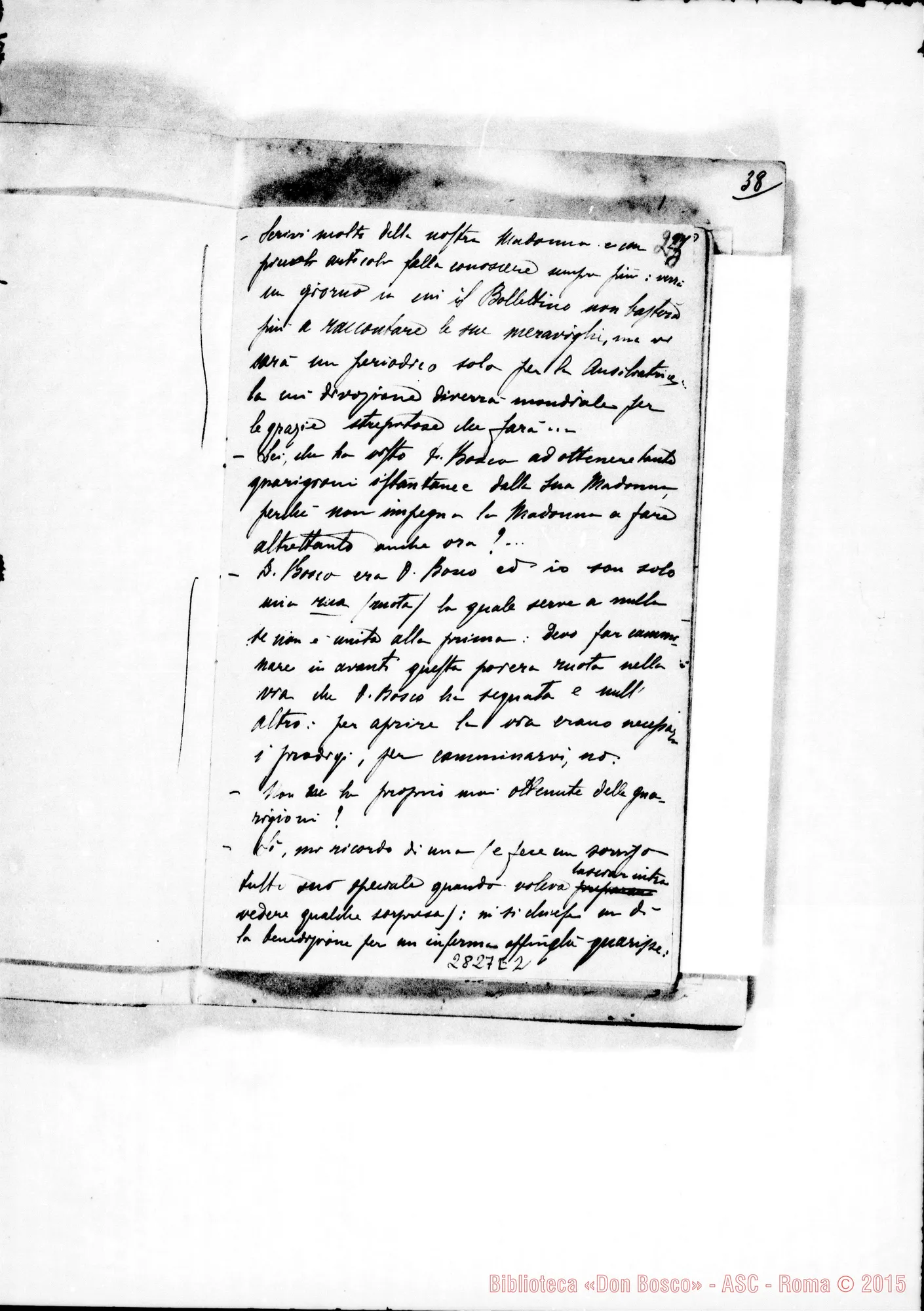 Fotogramma E 2 — Anzini Abbondio, SDB: Per la memoria di D. Rua. Vol.I