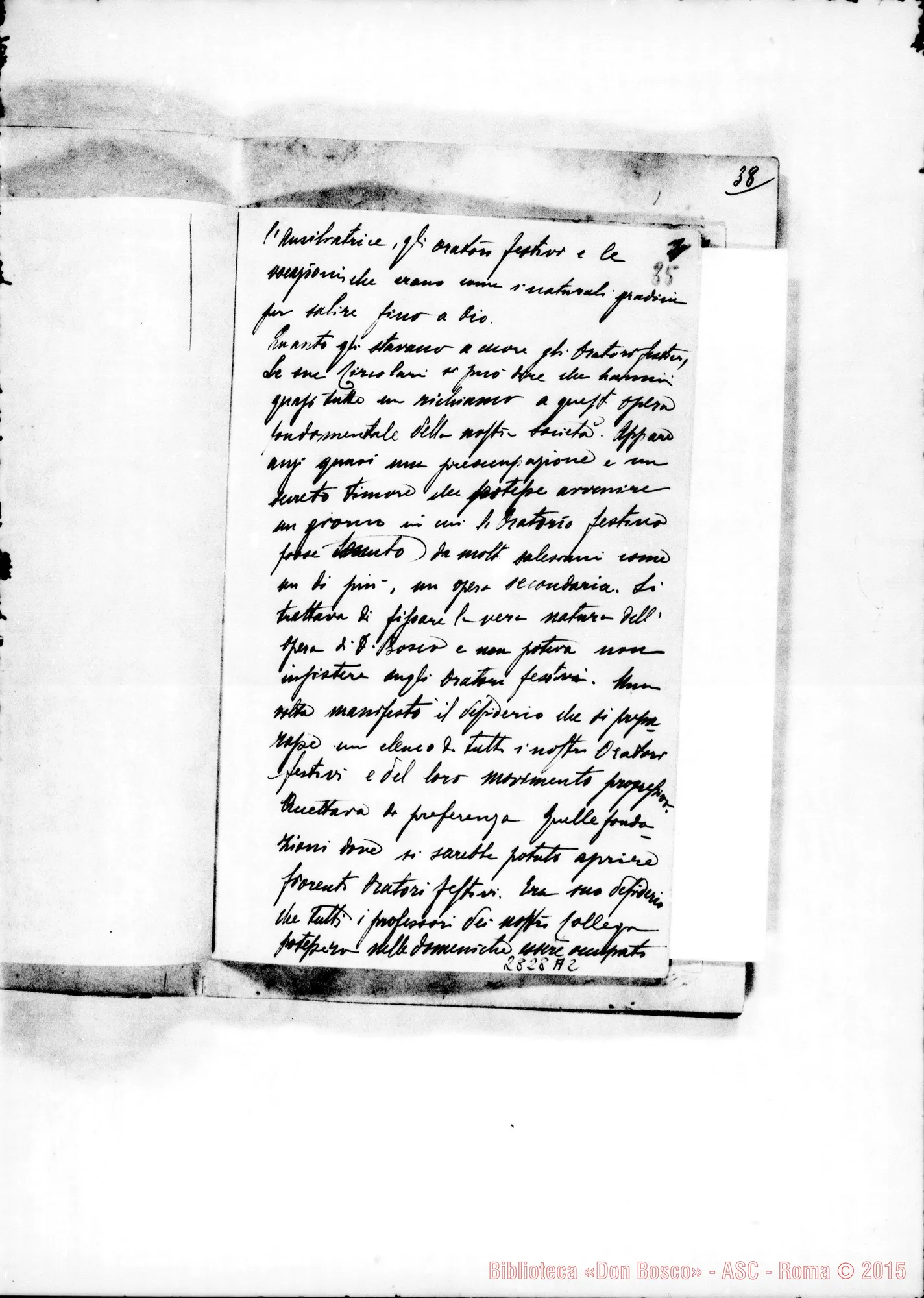Fotogramma A 2 — Anzini Abbondio, SDB: Per la memoria di D. Rua. Vol.I