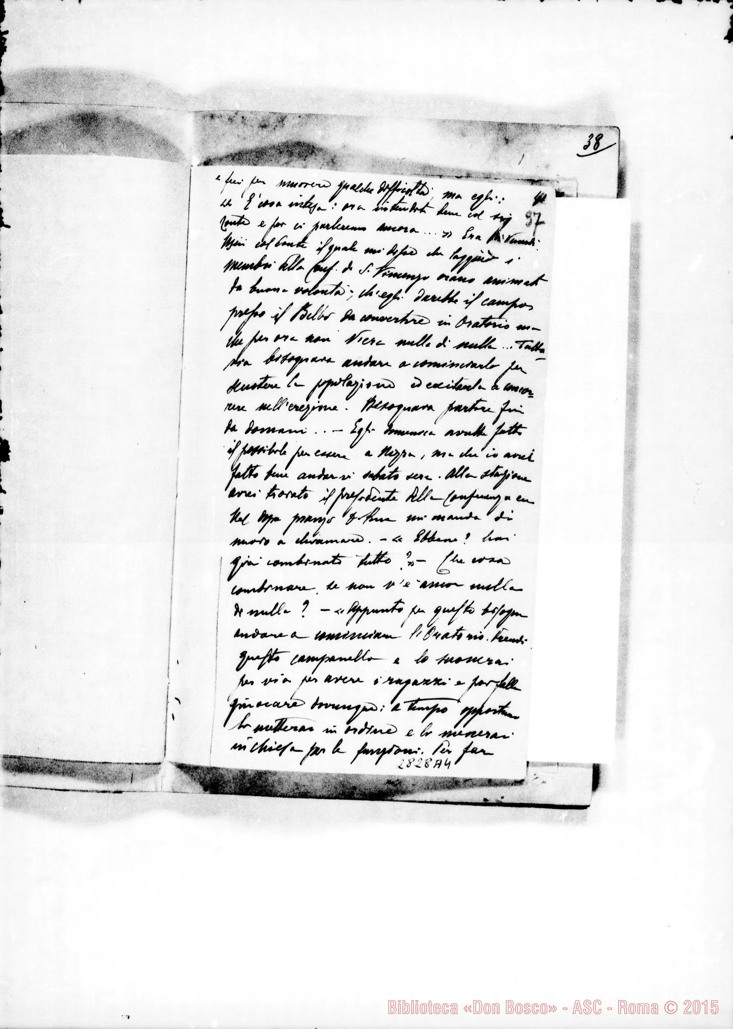 Fotogramma A 4 — Anzini Abbondio, SDB: Per la memoria di D. Rua. Vol.I