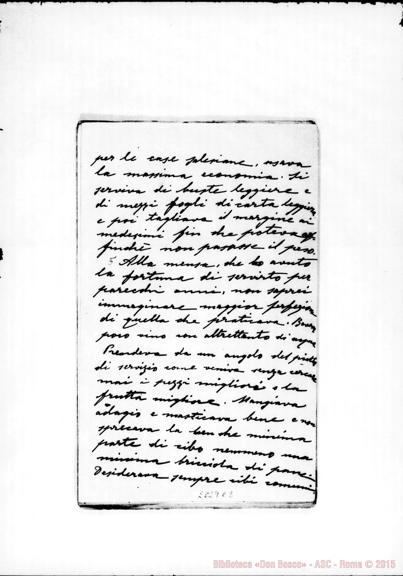 Fotogramma C 2 — Balestra Giuseppe, SDB: Per la memoria di D. Rua