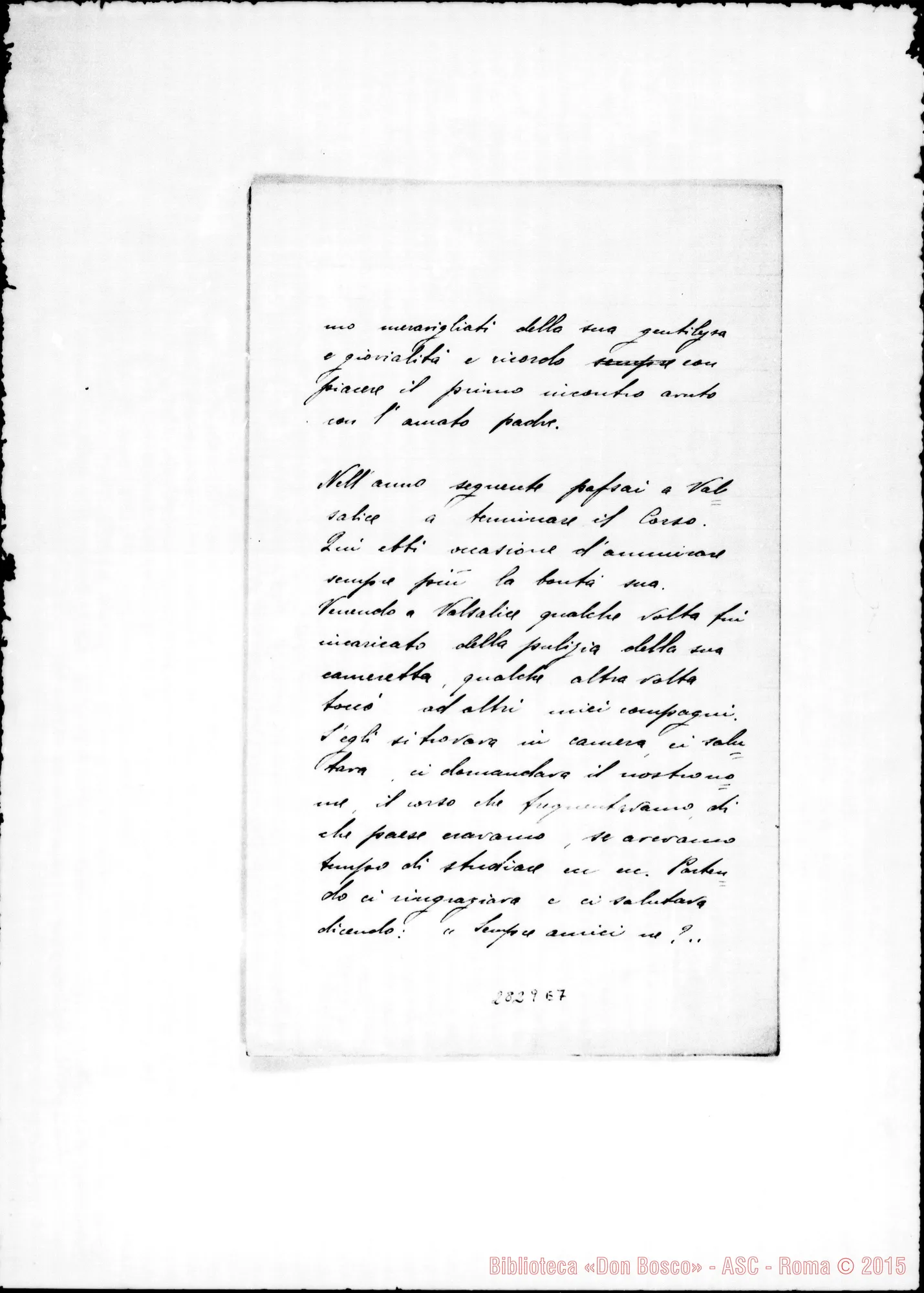 Fotogramma E 7 — Bandiera Alfredo, ch.: Lettera A carissimo Padre. Firenze, 28-06-1914