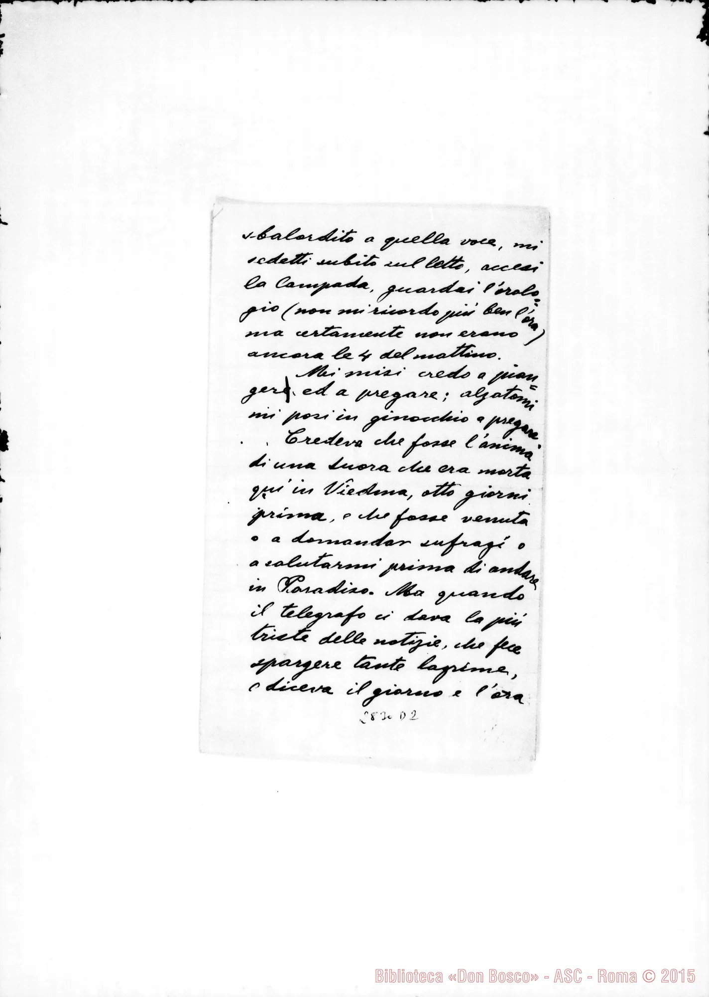 Fotogramma D 2 — Beraldi Giovanni: Lettera A D. Rinaldi. Autogr. di D. Rinaldi