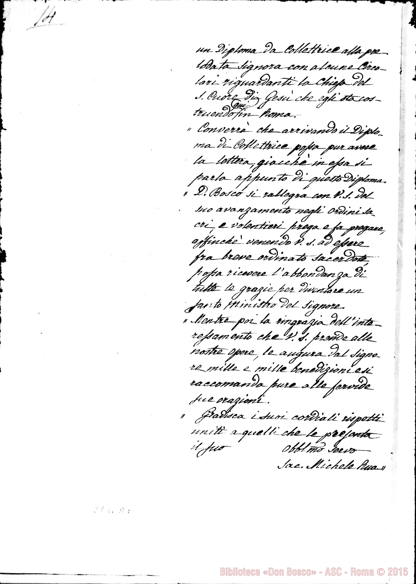 Fotogramma A 7 — Berto Gioachino, SDB: Notizie su D. Rua