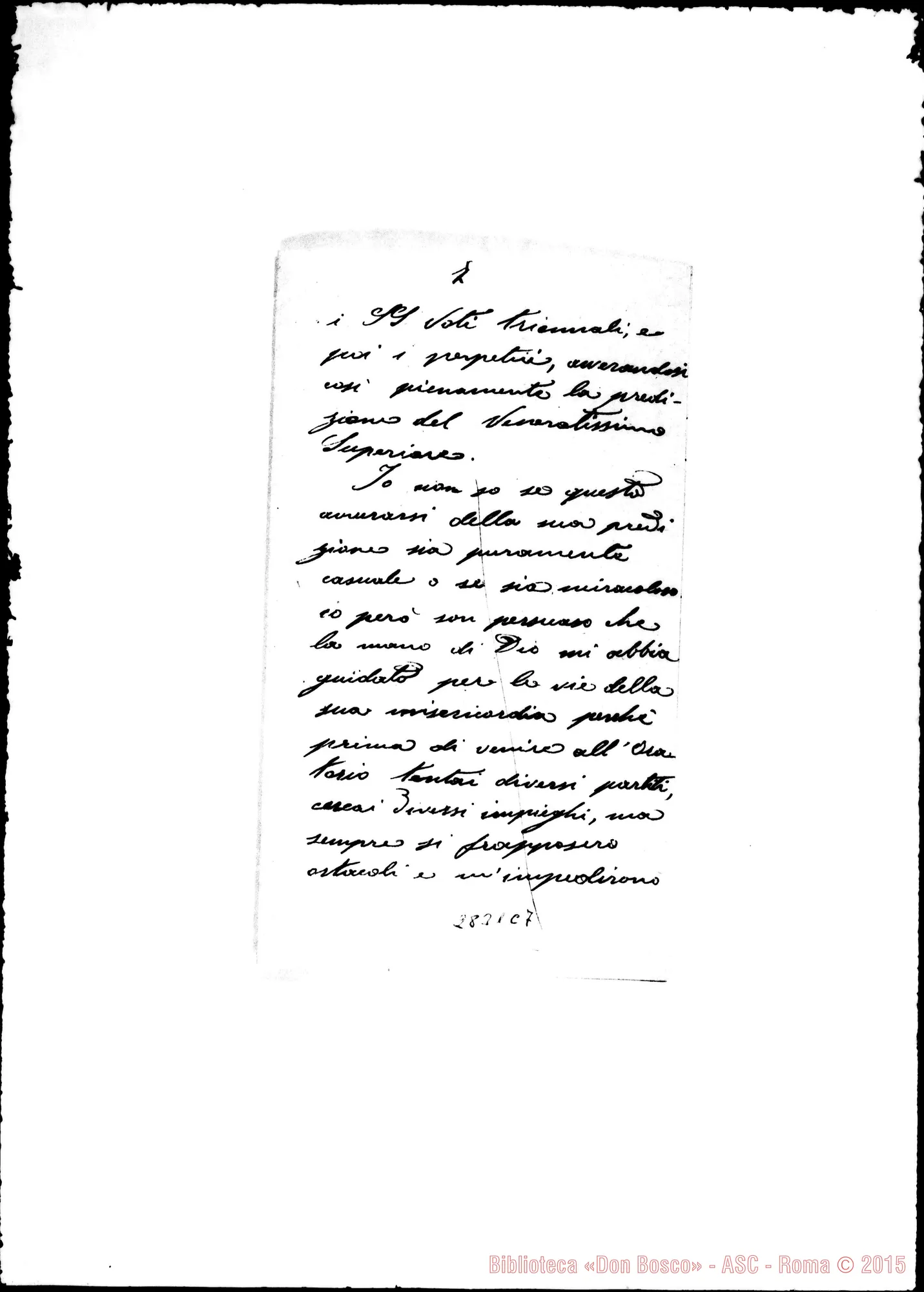 Fotogramma C 7 — Bert Pietro, coad. SDB: Lettera A D. Amadei, il 7-12-1921