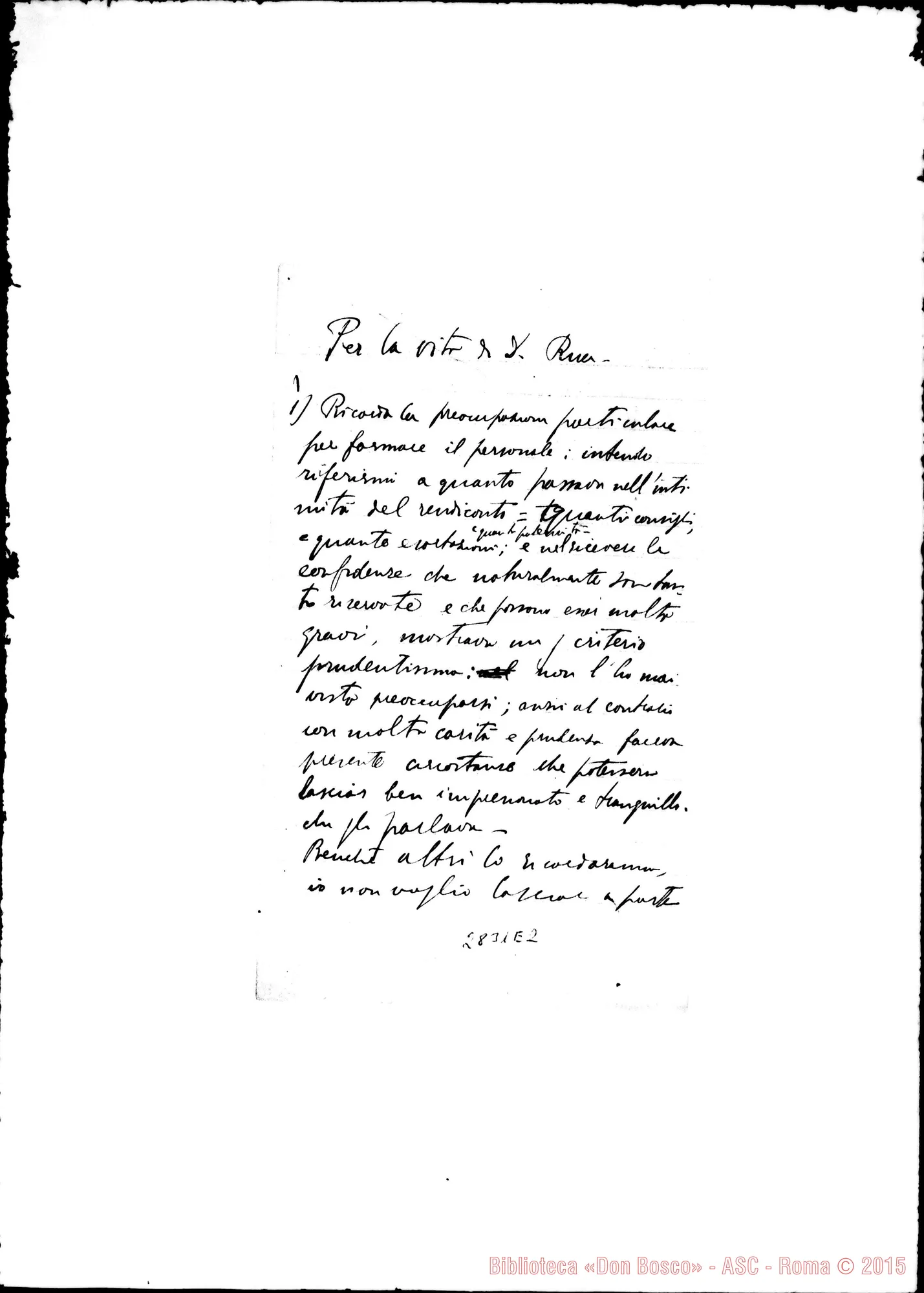 Fotogramma E 2 — Binelli D. Giuseppe: Per la vita di D. Rua
