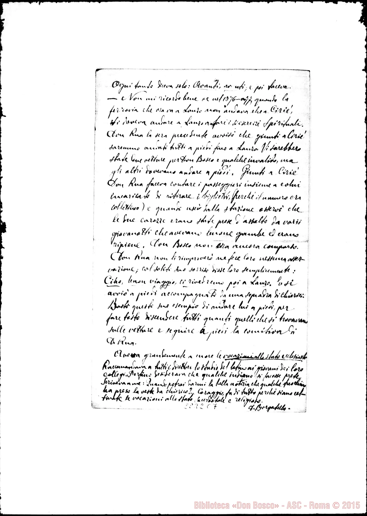Fotogramma C 7 — Alcuni appunti sopra il Sig. Don Rua