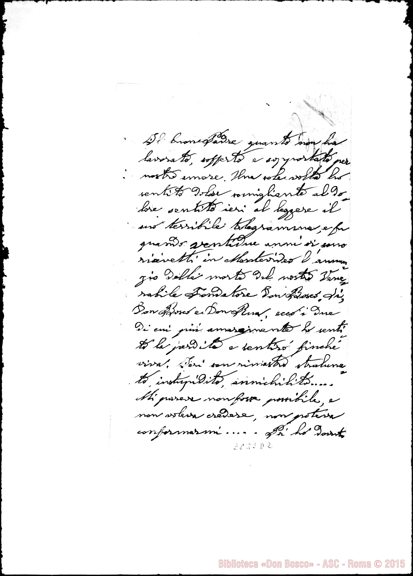 Fotogramma D 2 — Lettera A D. Rinaldi. Caracas, 7-04-1910