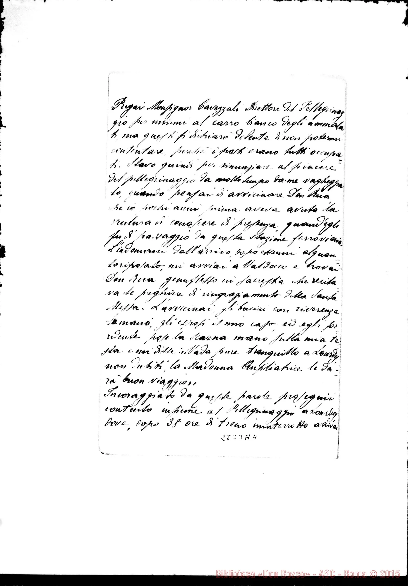 Fotogramma A 4 — Cacciato Vincenzo, medico chirurgo: Testimonianza su D. Rua