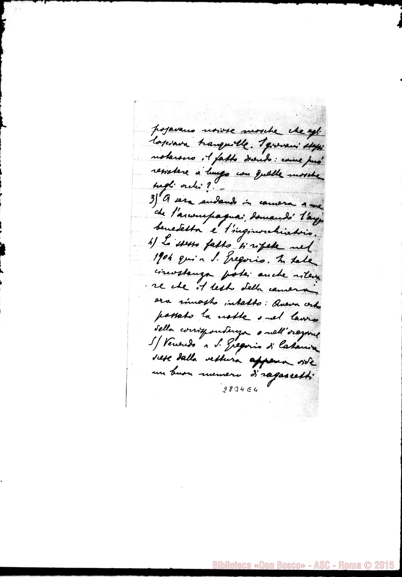 Fotogramma E 4 — Cariola Giuseppe: Lettera A D. Amadei. S. Gregorio, 30-09-1921