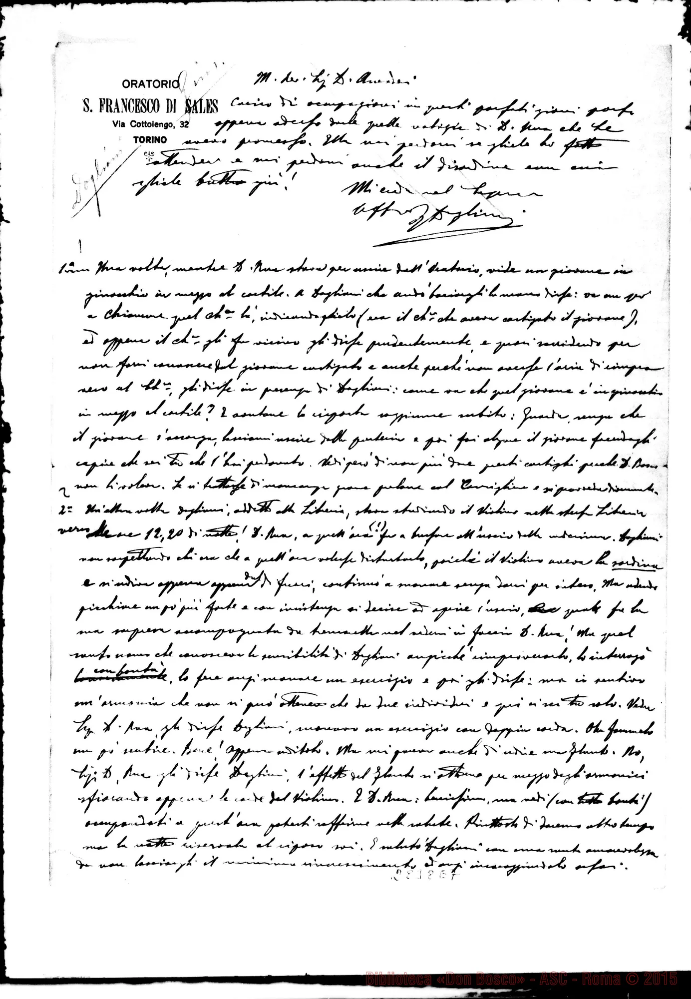 Fotogramma E 7 — Relazione