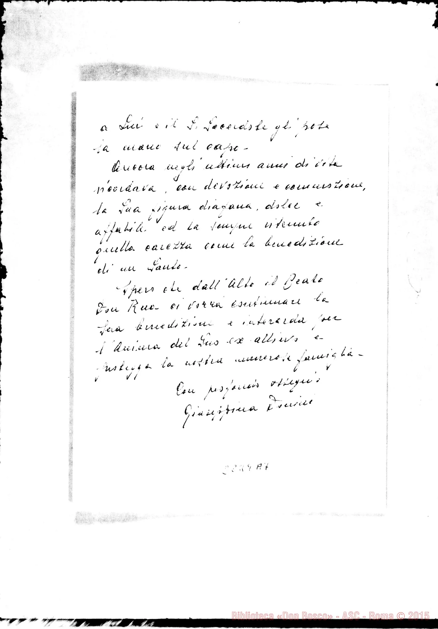 Fotogramma A 7 — Domini Giuseppina: Auguri E testimonianza. Olzano di Soresina, 22-11-1972