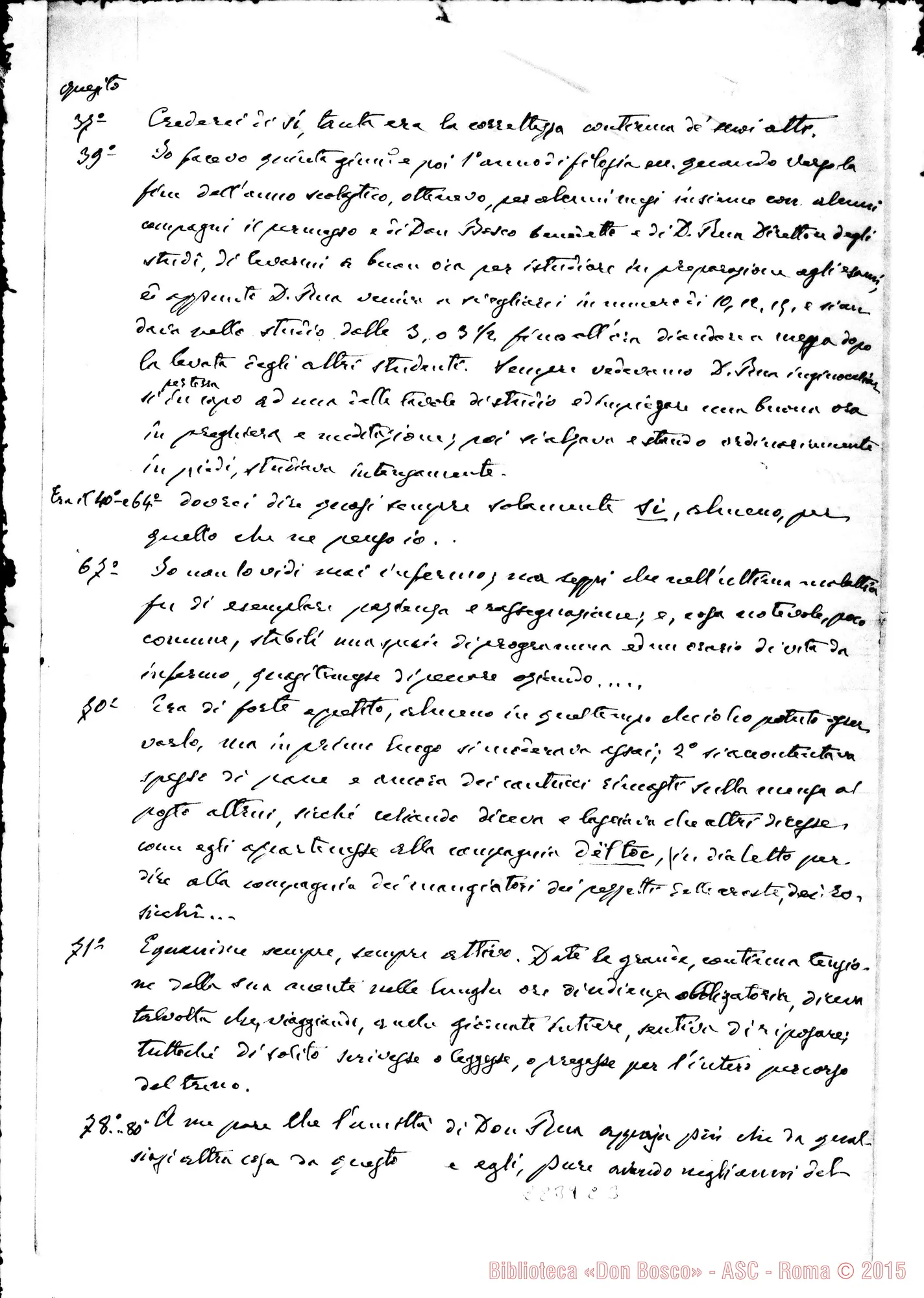 Fotogramma C 3 — Per un contributo alla vita di D. Rua