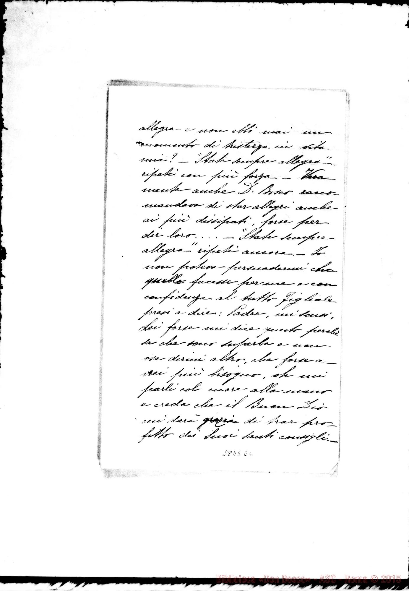 Fotogramma E 6 — Galli Nazarina, suora FMA: Per la memoria di D. Rua. Nizza Monf.