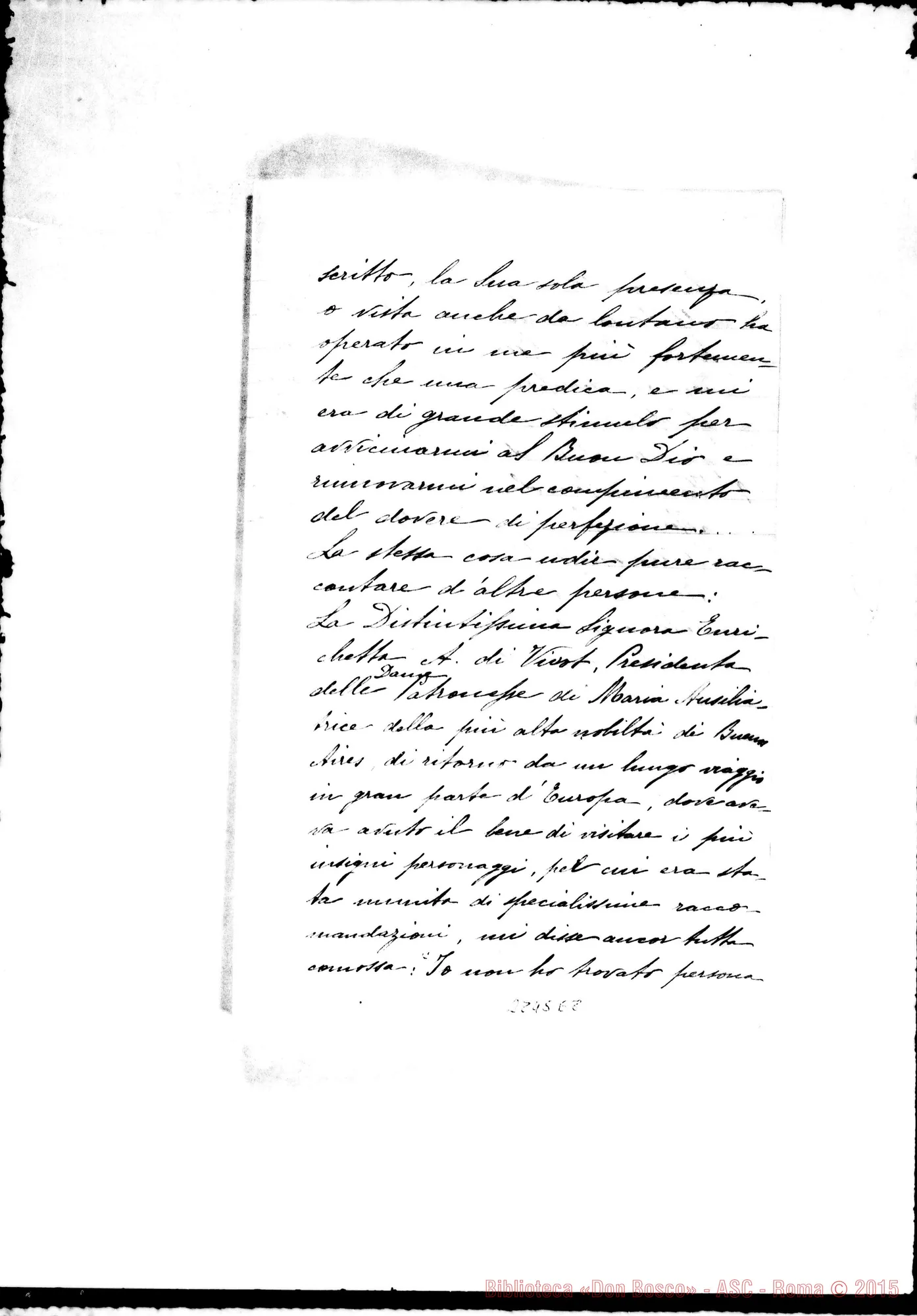 Fotogramma E 8 — Galli Nazarina, suora FMA: Per la memoria di D. Rua. Nizza Monf.
