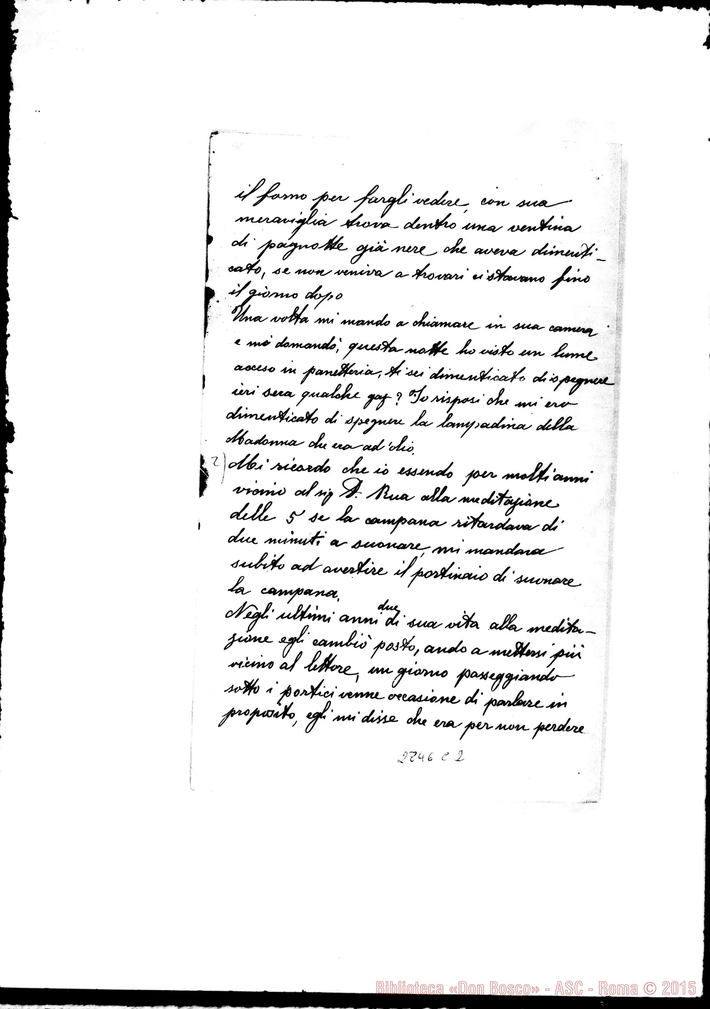 Fotogramma C 2 — Gavarino Carlo, panettiere: Alcune memorie ricavate dal Sig. D. Rua