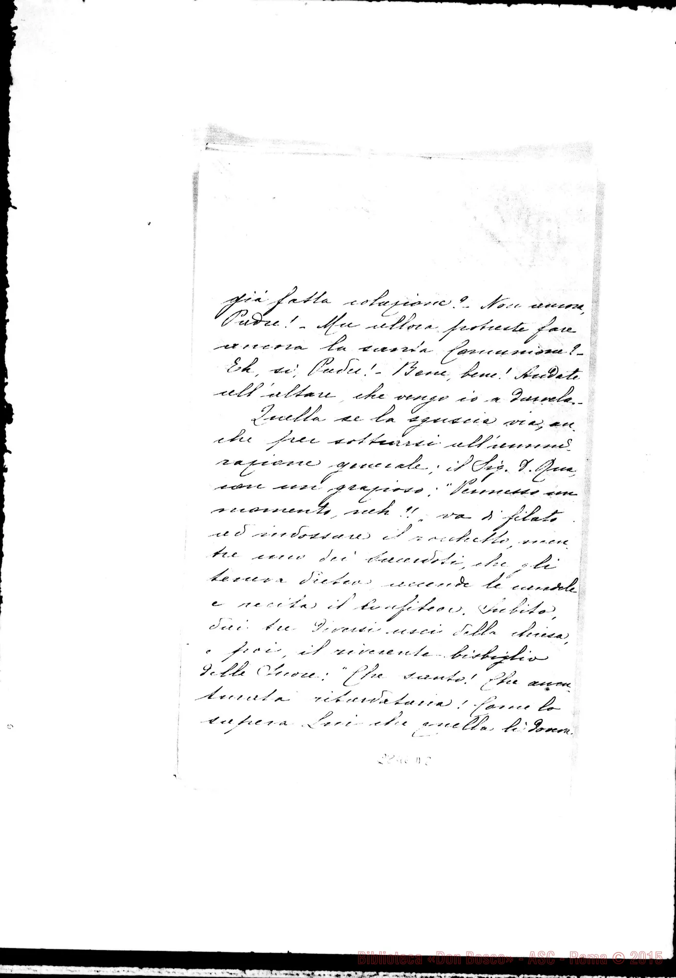 Fotogramma D 2 — Promemoria. Torino, 16-02-1931