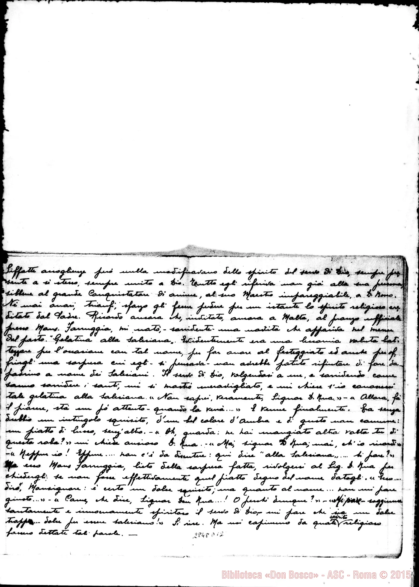 Fotogramma D 12 — Lovisolo Angelo, SDB: Memorie su D. Rua