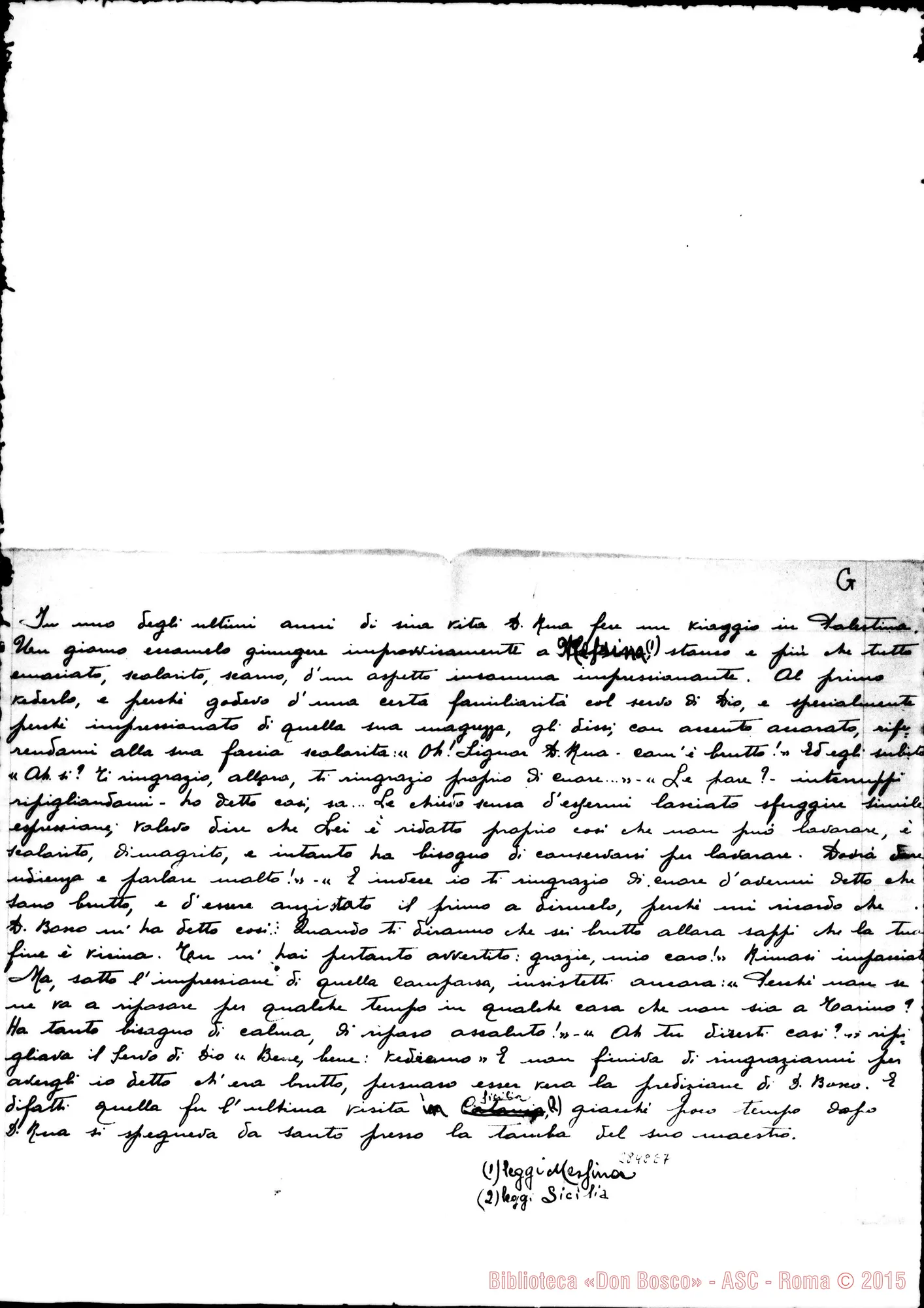Fotogramma E 7 — Lovisolo Angelo, SDB: Memorie su D. Rua