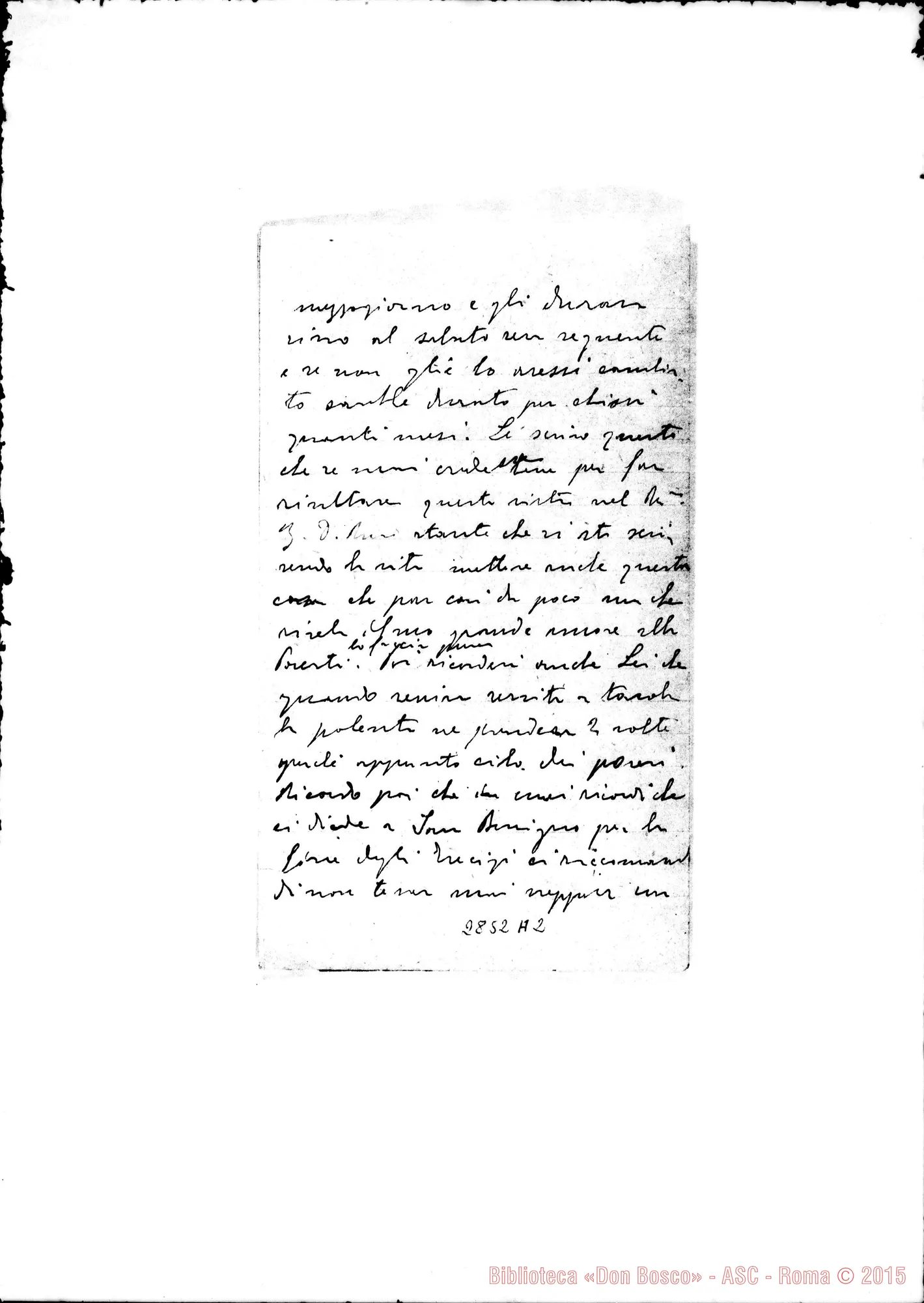 Fotogramma A 2 — Odone Nicolò, SDB: Lettera A D. Gusmano. Sampierdarena, 24-08-1923