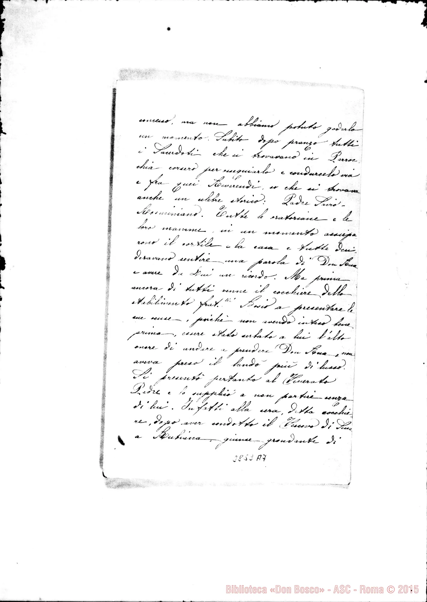 Fotogramma A 7 — Oglino Anna, suora FMA: Lettera A D. Rinaldi. S. Ambrogio, s.d.