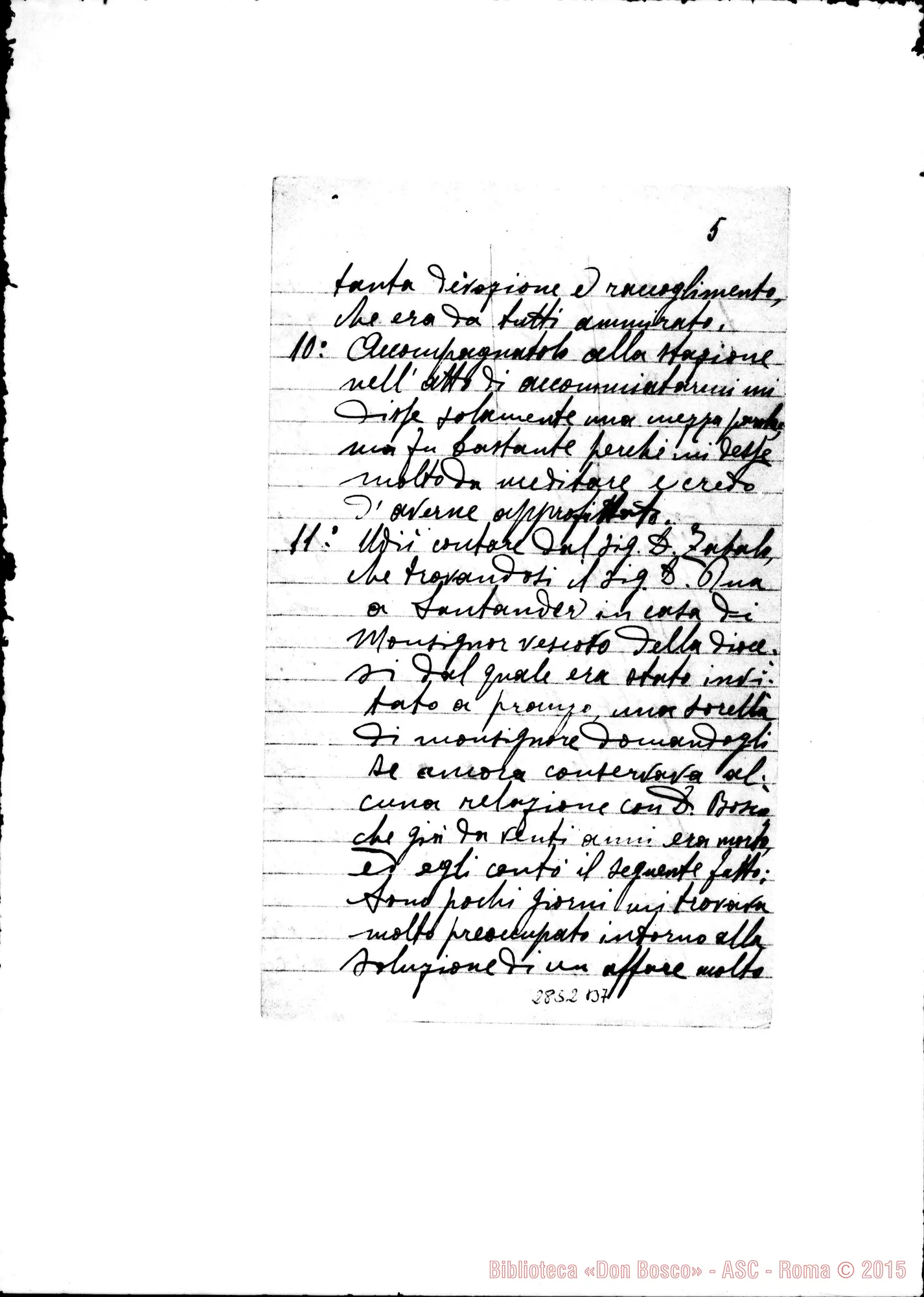 Fotogramma B 7 — Olivazzo Pietro, SDB: Per la memoria di D. Rua