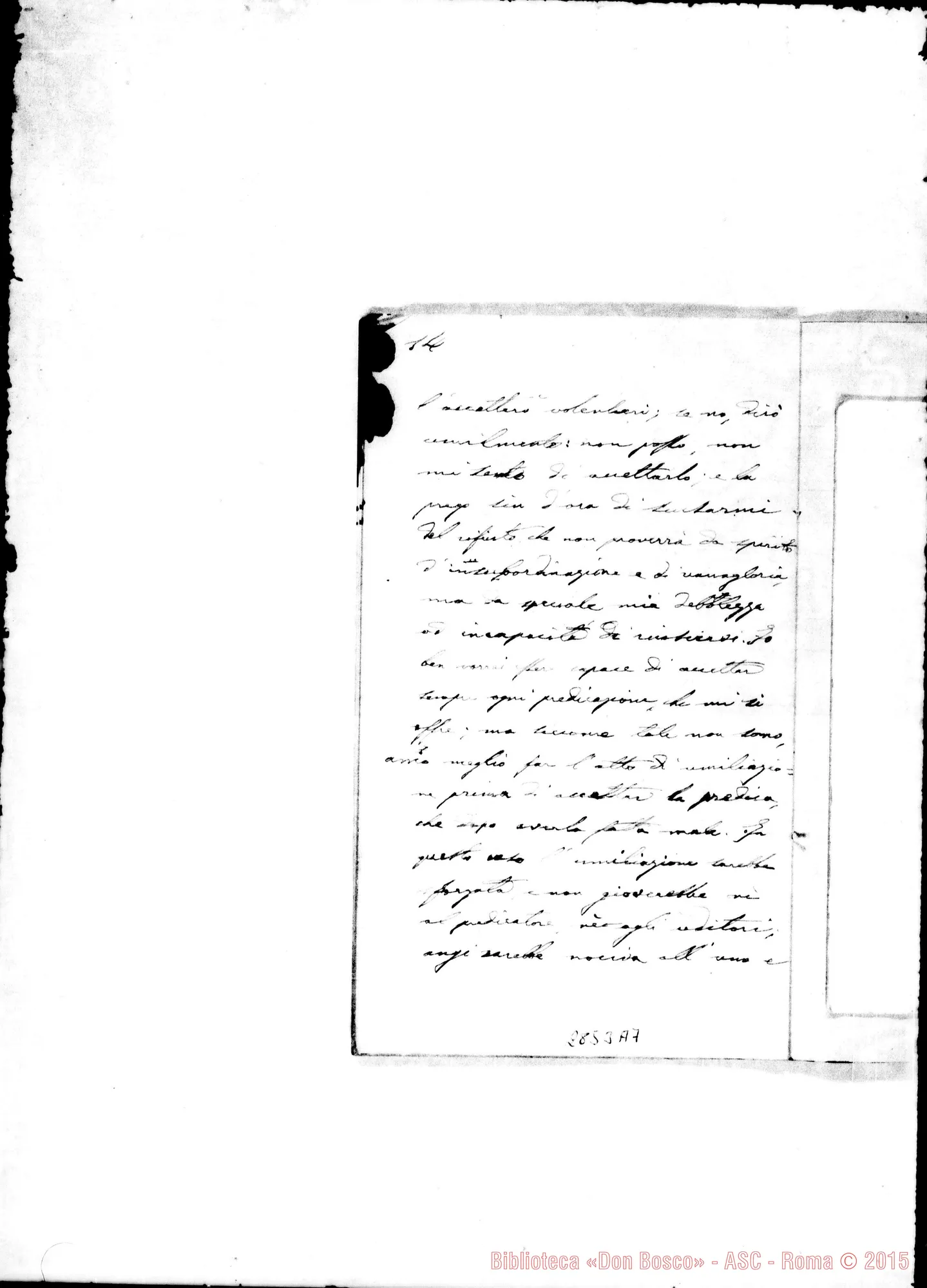 Fotogramma A 7 — Paglia Francesco, SDB: Contributo alle Memorie Biografiche di D. Rua