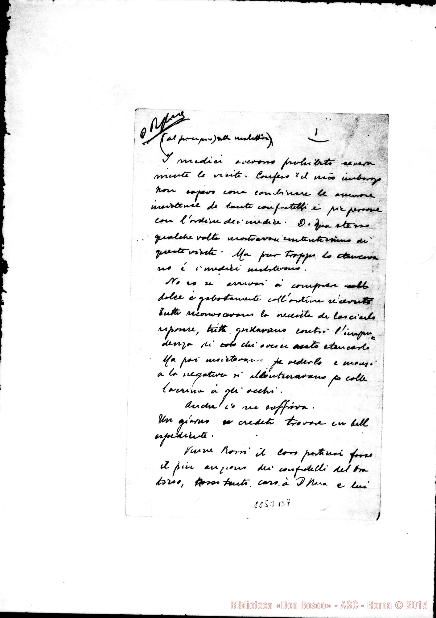 Fotogramma B 7 — Pagliere Stefano, SDB: Note sulla vita di D. Rua