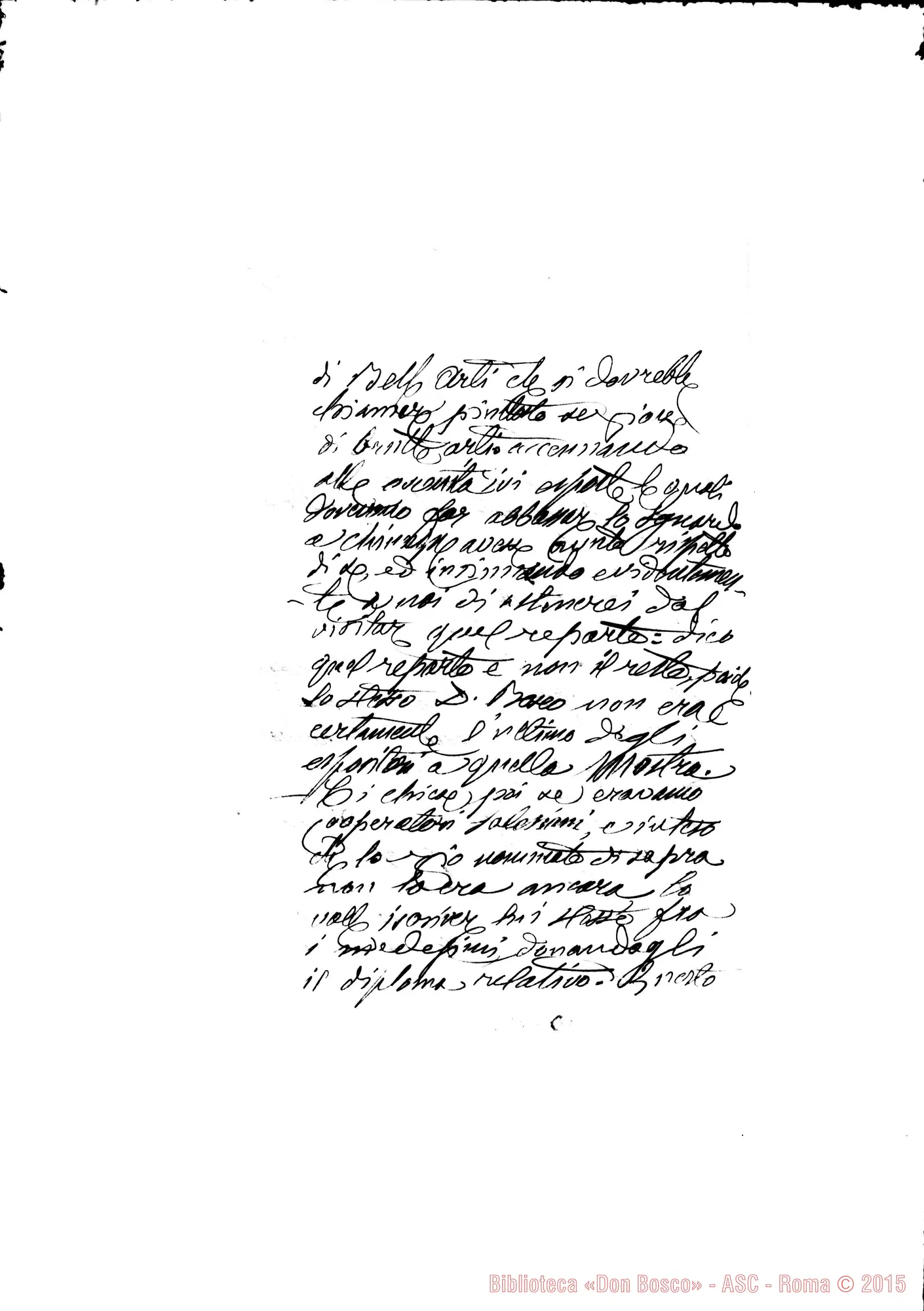 Fotogramma C 7 — Poltroneri Pietro, sac.: Lettera A Rev.mo Signore. Gambolò, 21-07-1917