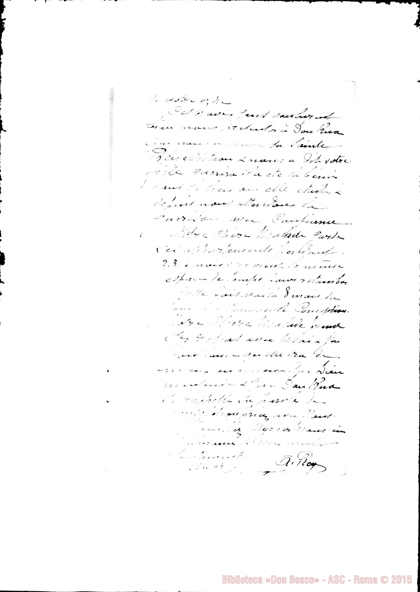 Fotogramma A 7 — Rey A.: Lettera A D. Rinaldi, il 26-07-1910