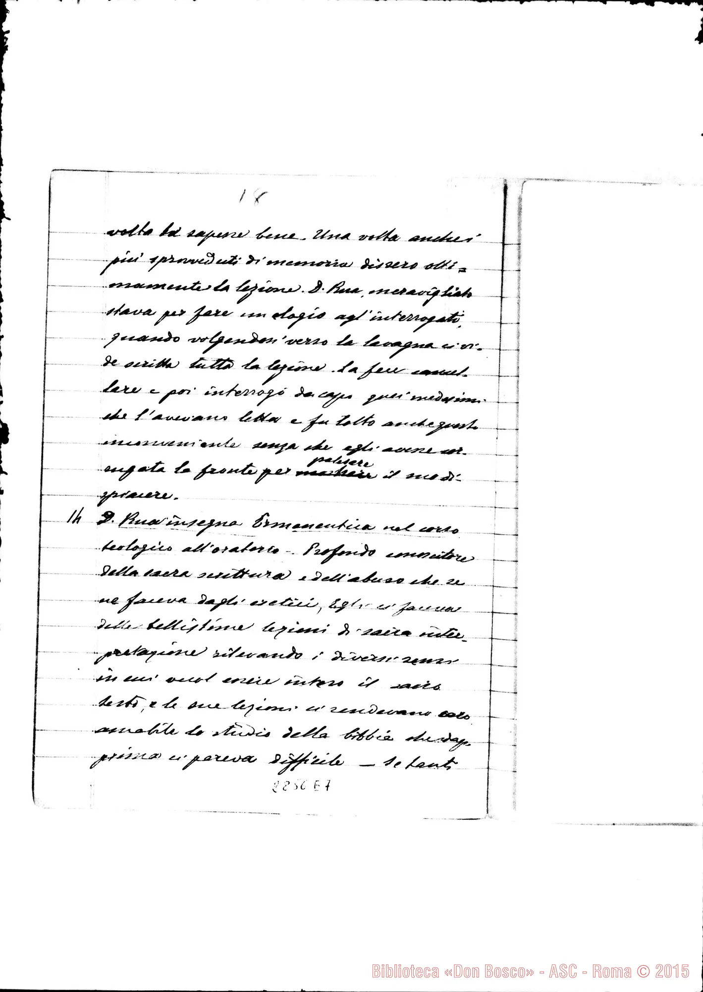 Fotogramma E 7 — Rinetti Giuseppe, SDB: «Memorie biografiche di D. Rua»